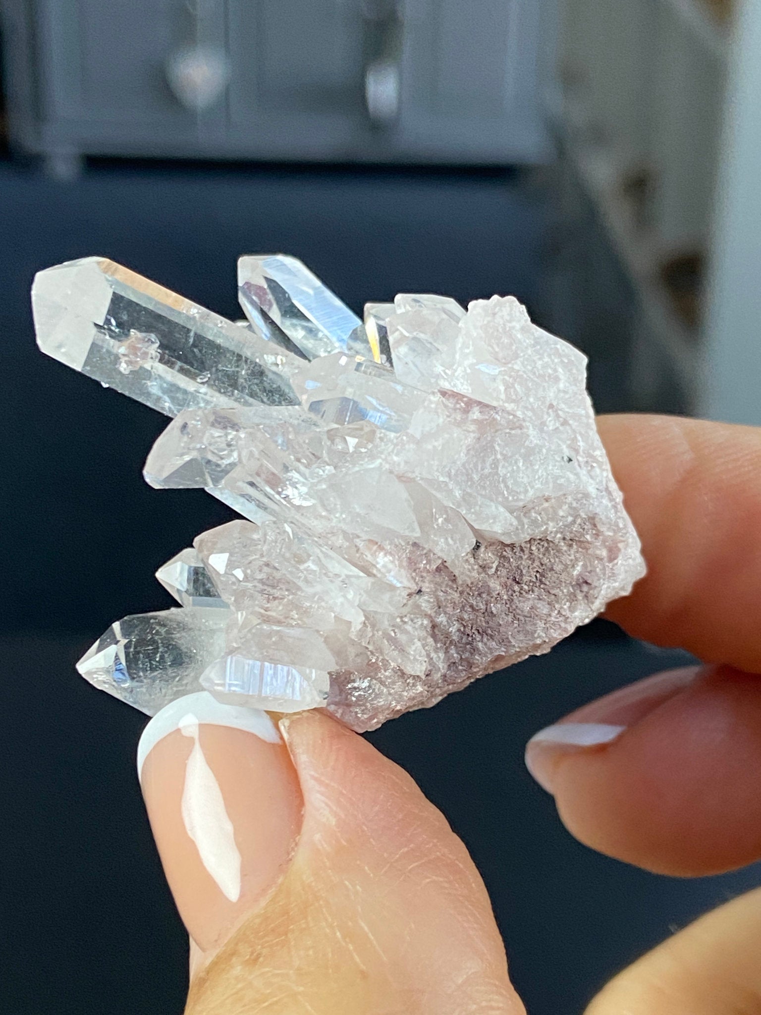Sacred Pink Lemurian Quartz Cluster