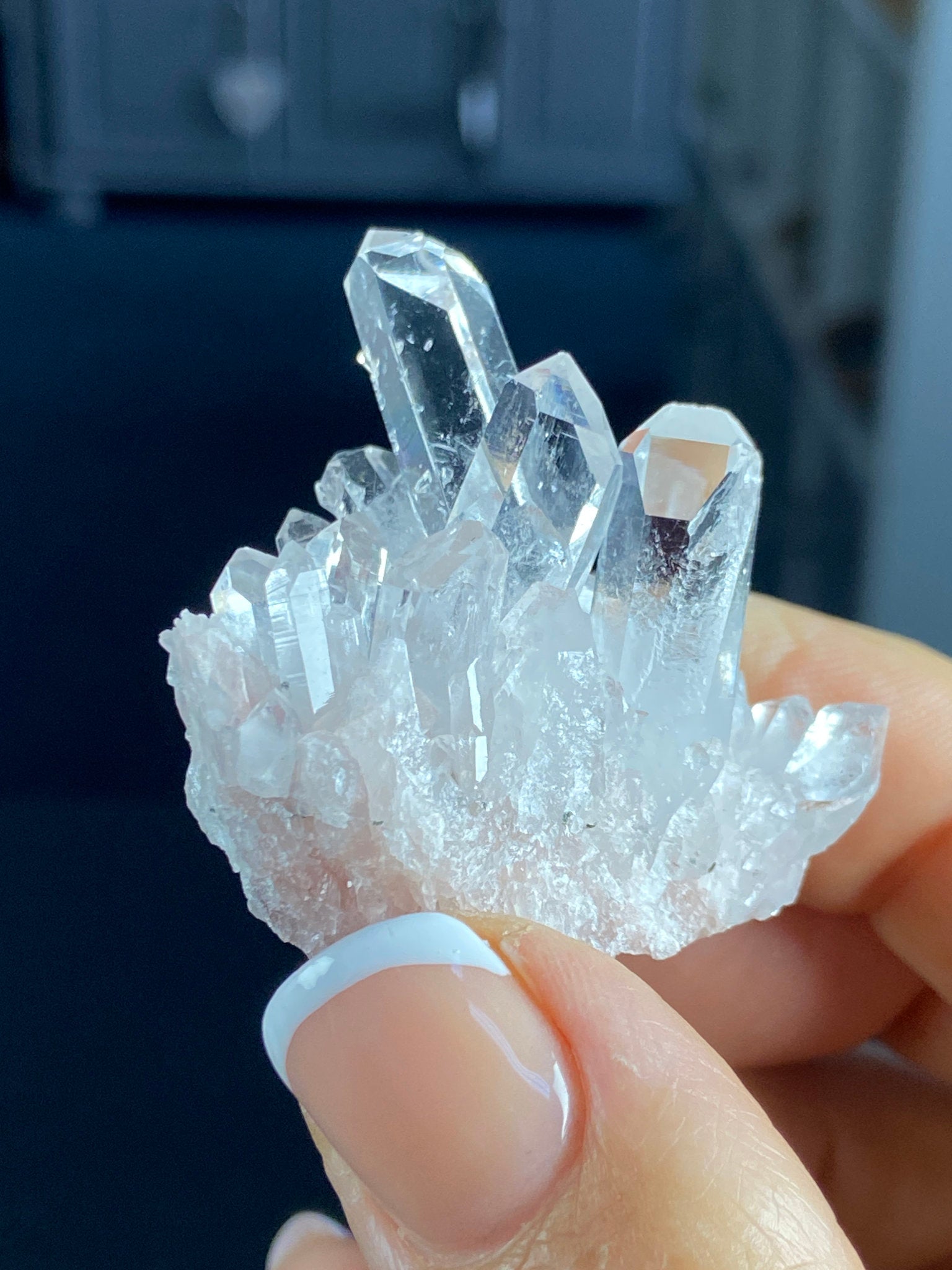 Sacred Pink Lemurian Quartz Cluster