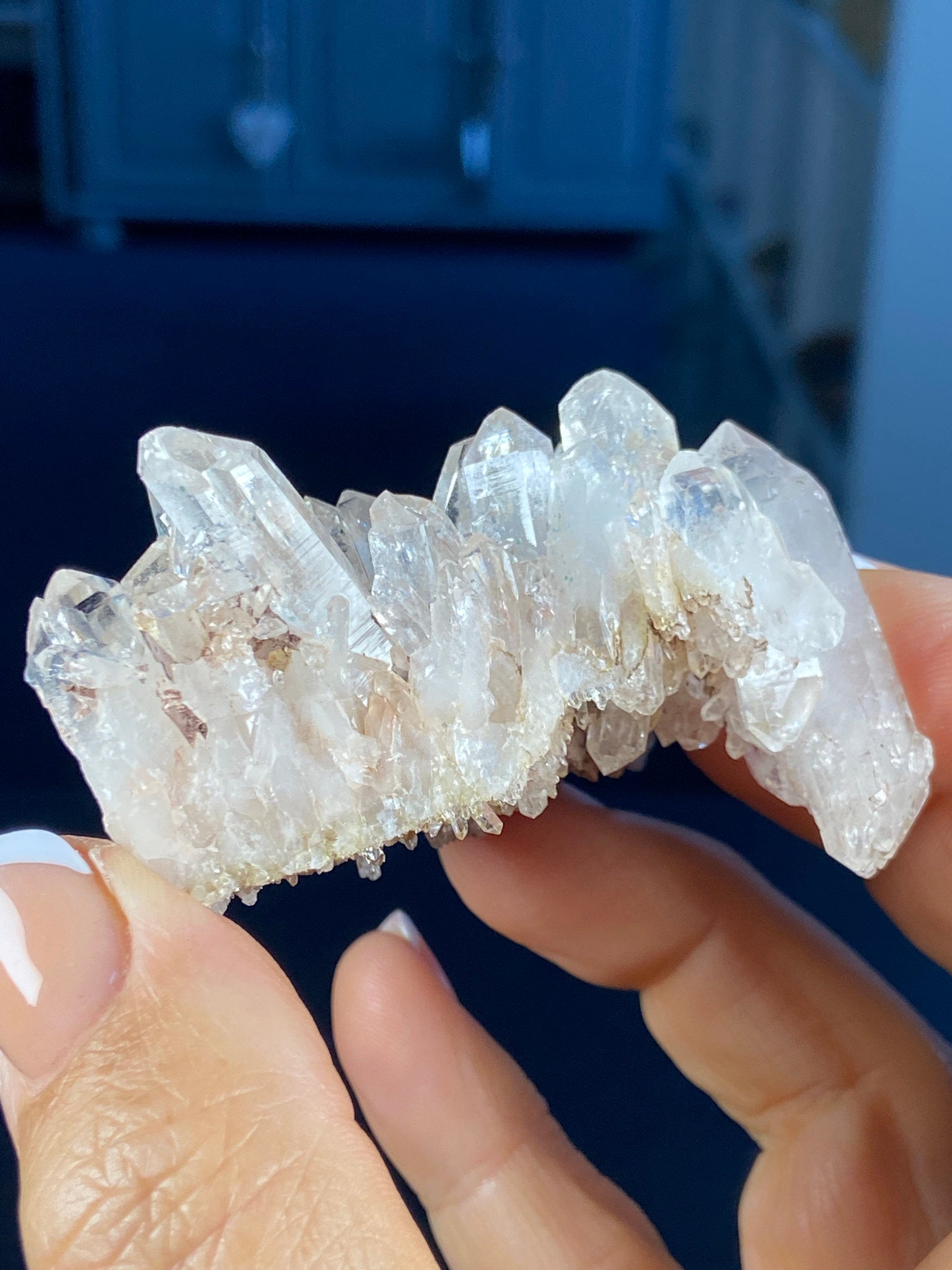 Sacred Pink Lemurian Quartz Cluster