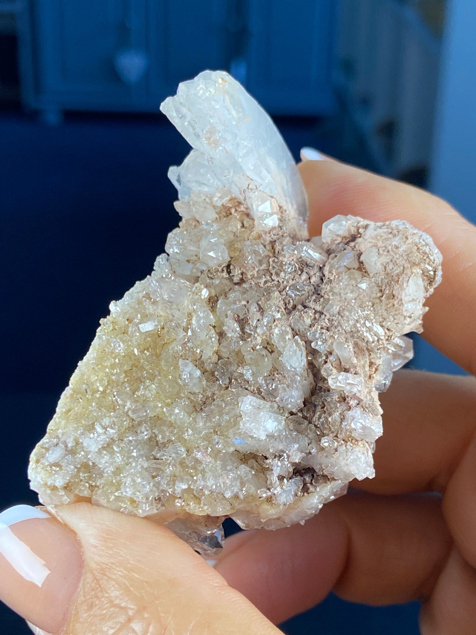 Sacred Pink Lemurian Quartz Cluster