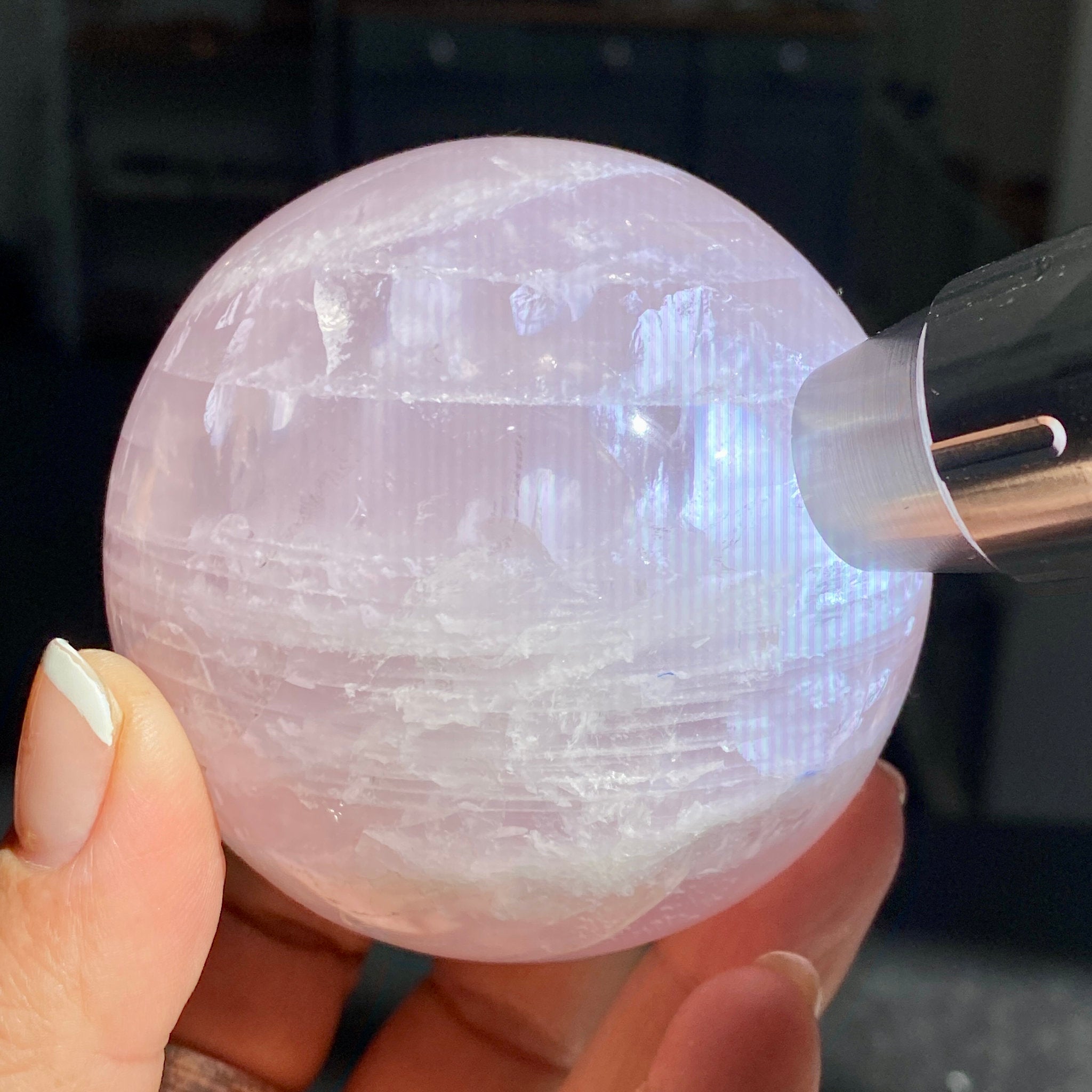 Madagascan Gemmy Rose Quartz Sphere
