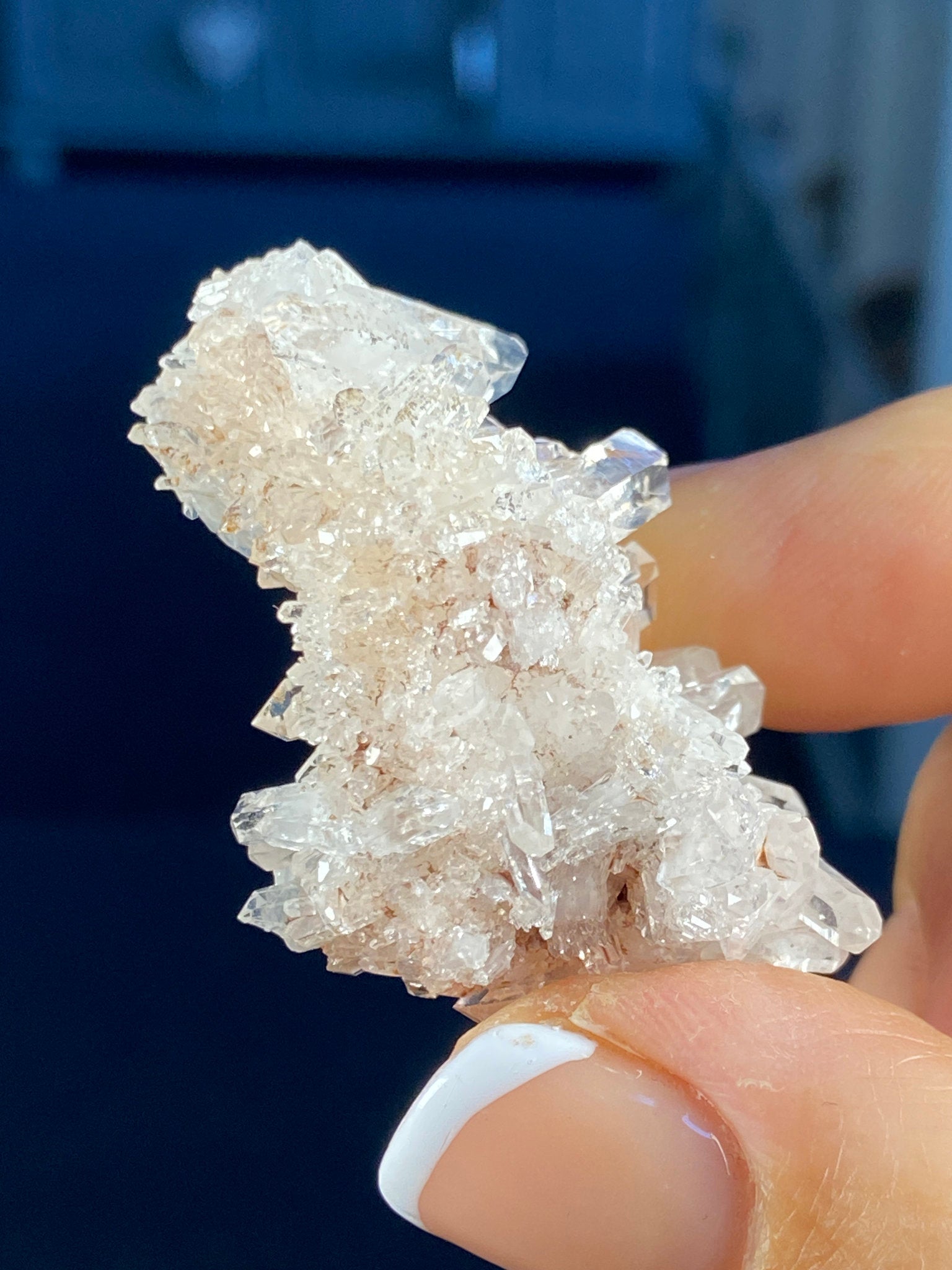 Sacred Pink Lemurian Quartz Cluster