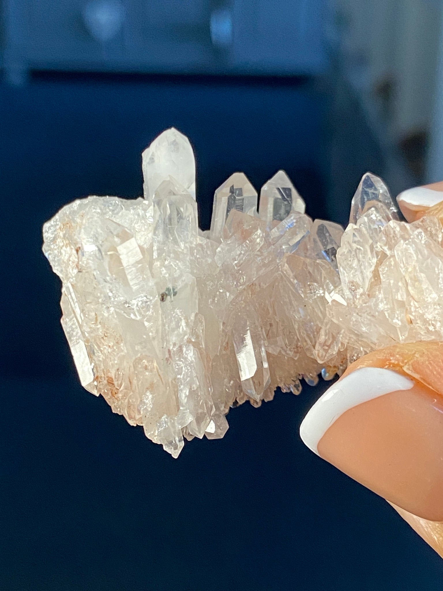 Sacred Pink Lemurian Quartz Cluster