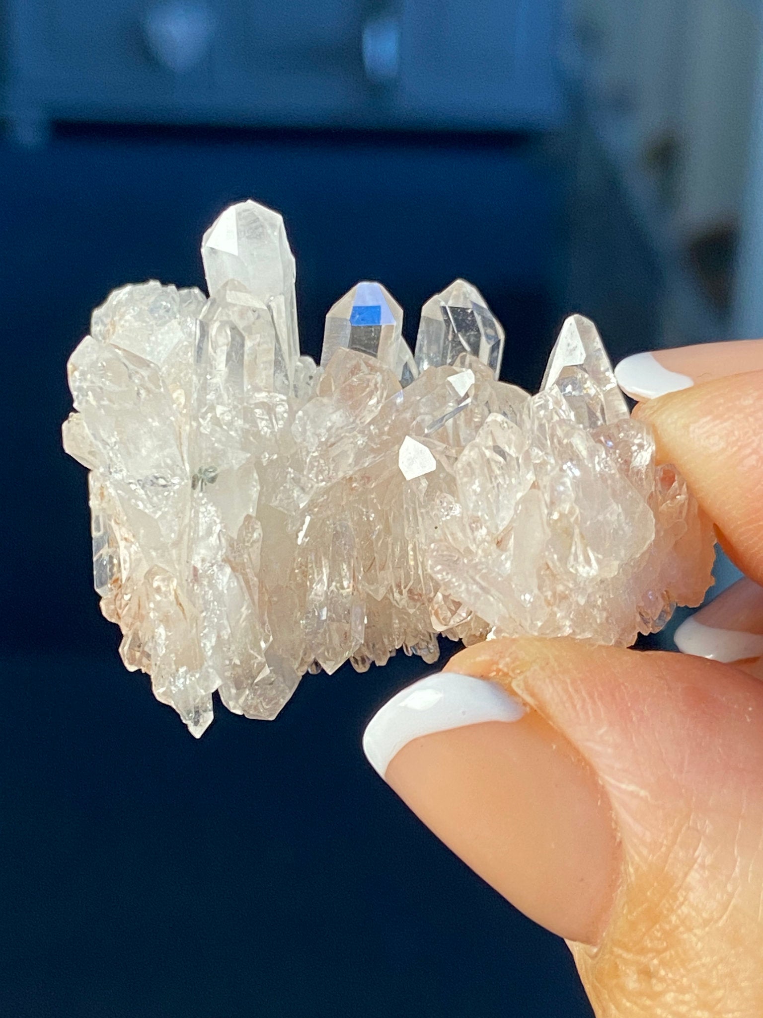Sacred Pink Lemurian Quartz Cluster