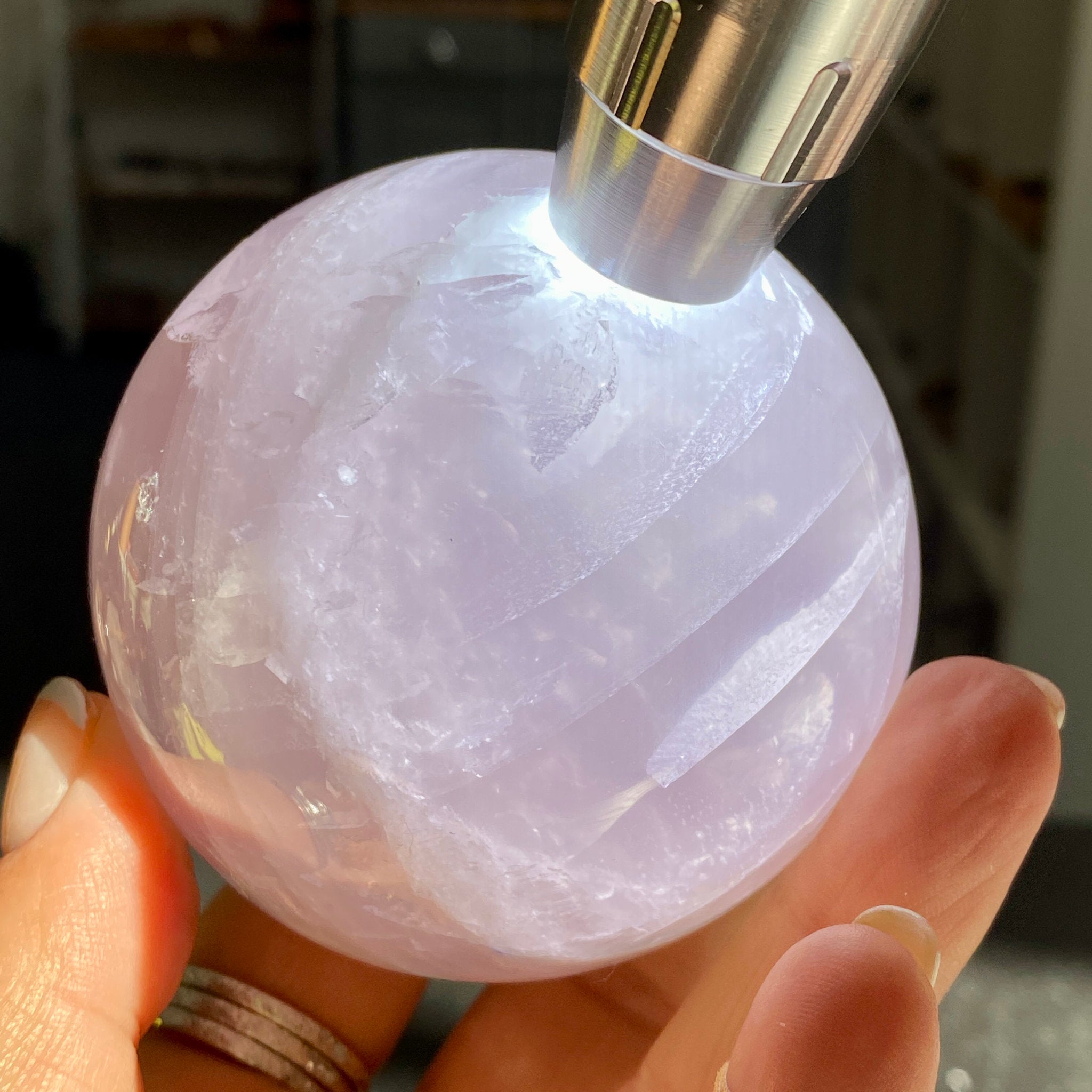 Madagascan Gemmy Rose Quartz Sphere