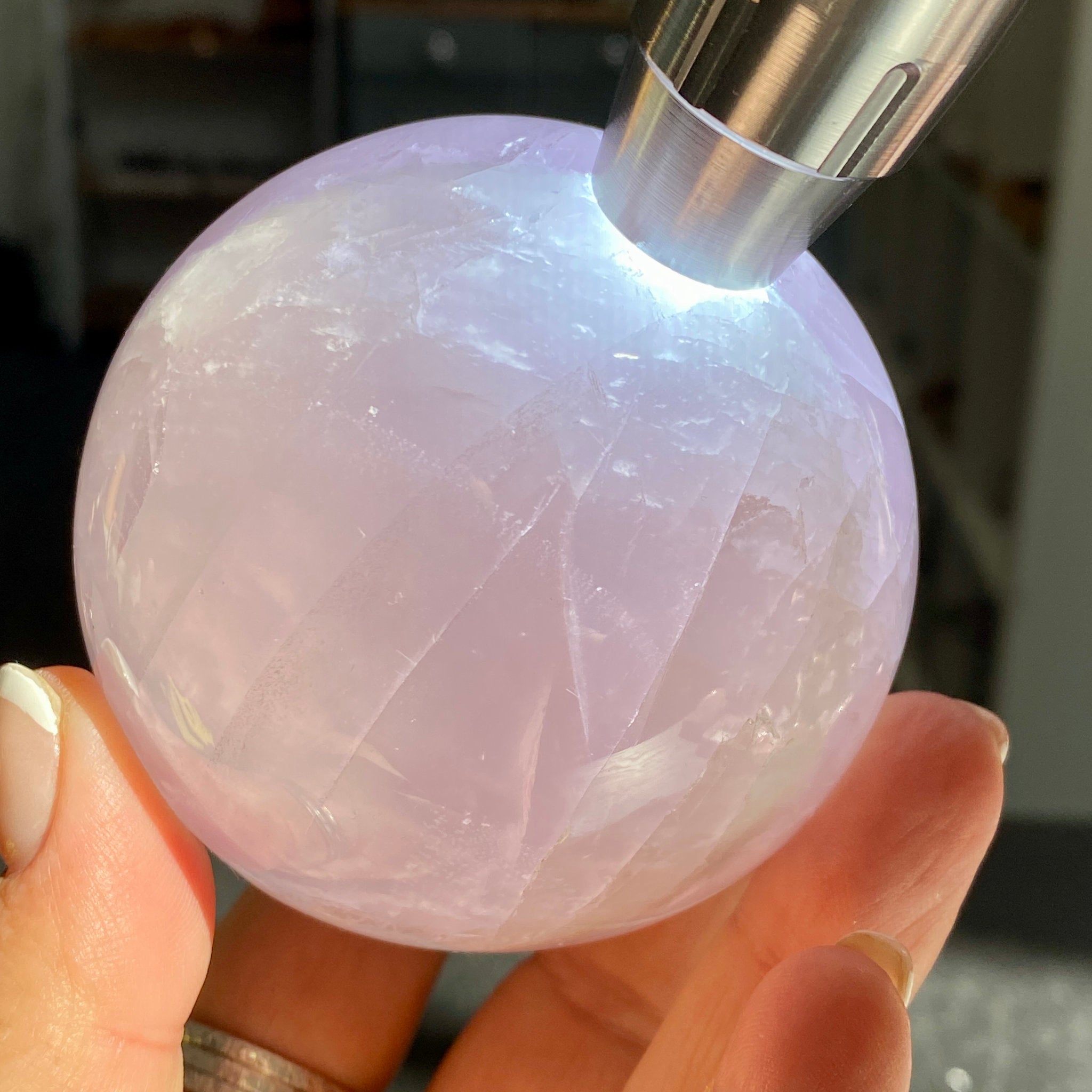 Madagascan Gemmy Rose Quartz Sphere