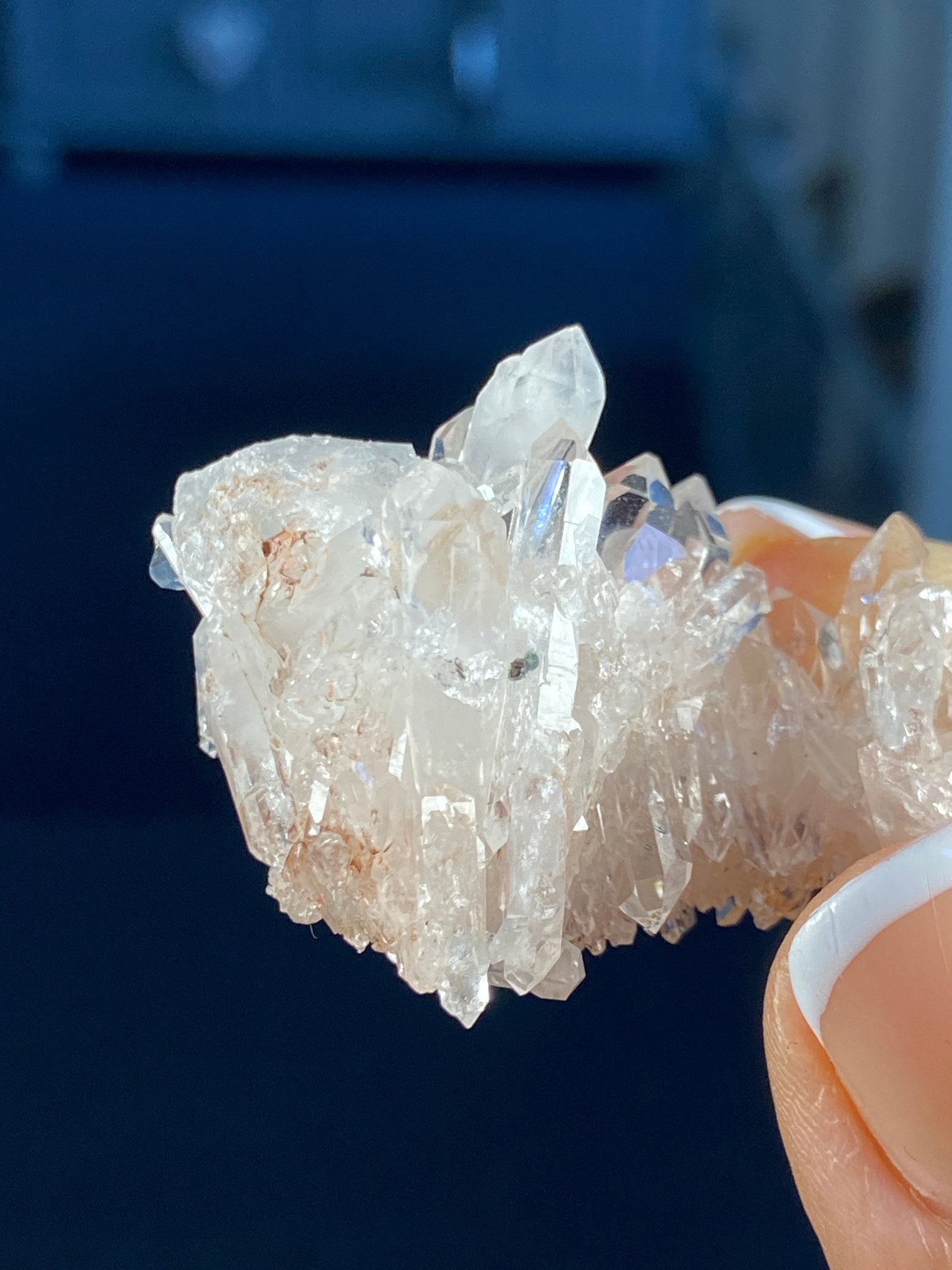 Sacred Pink Lemurian Quartz Cluster