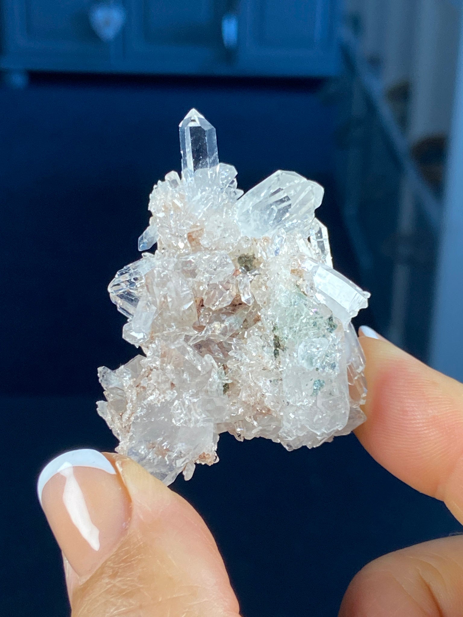 Sacred Pink Lemurian Quartz Cluster