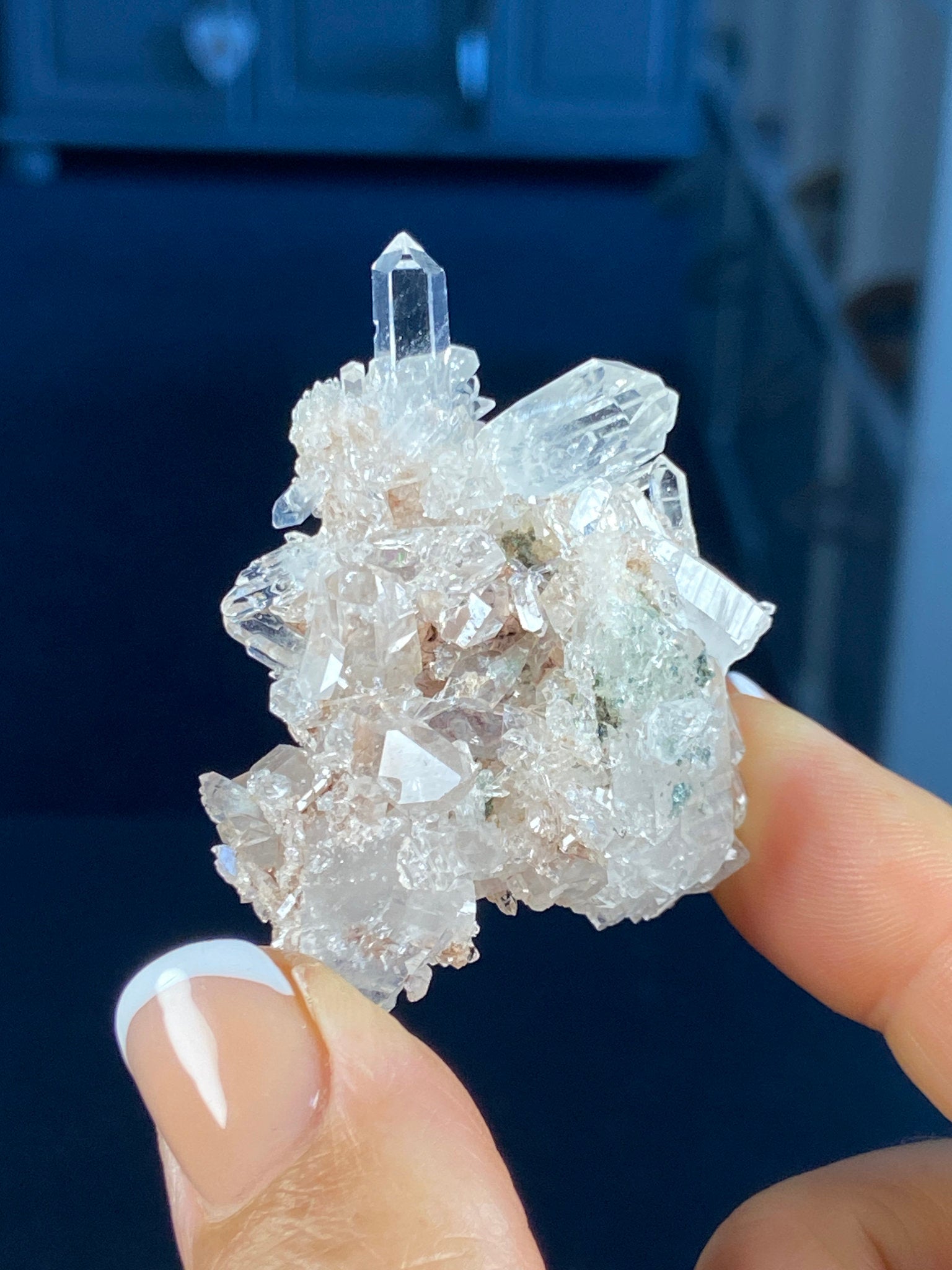 Sacred Pink Lemurian Quartz Cluster