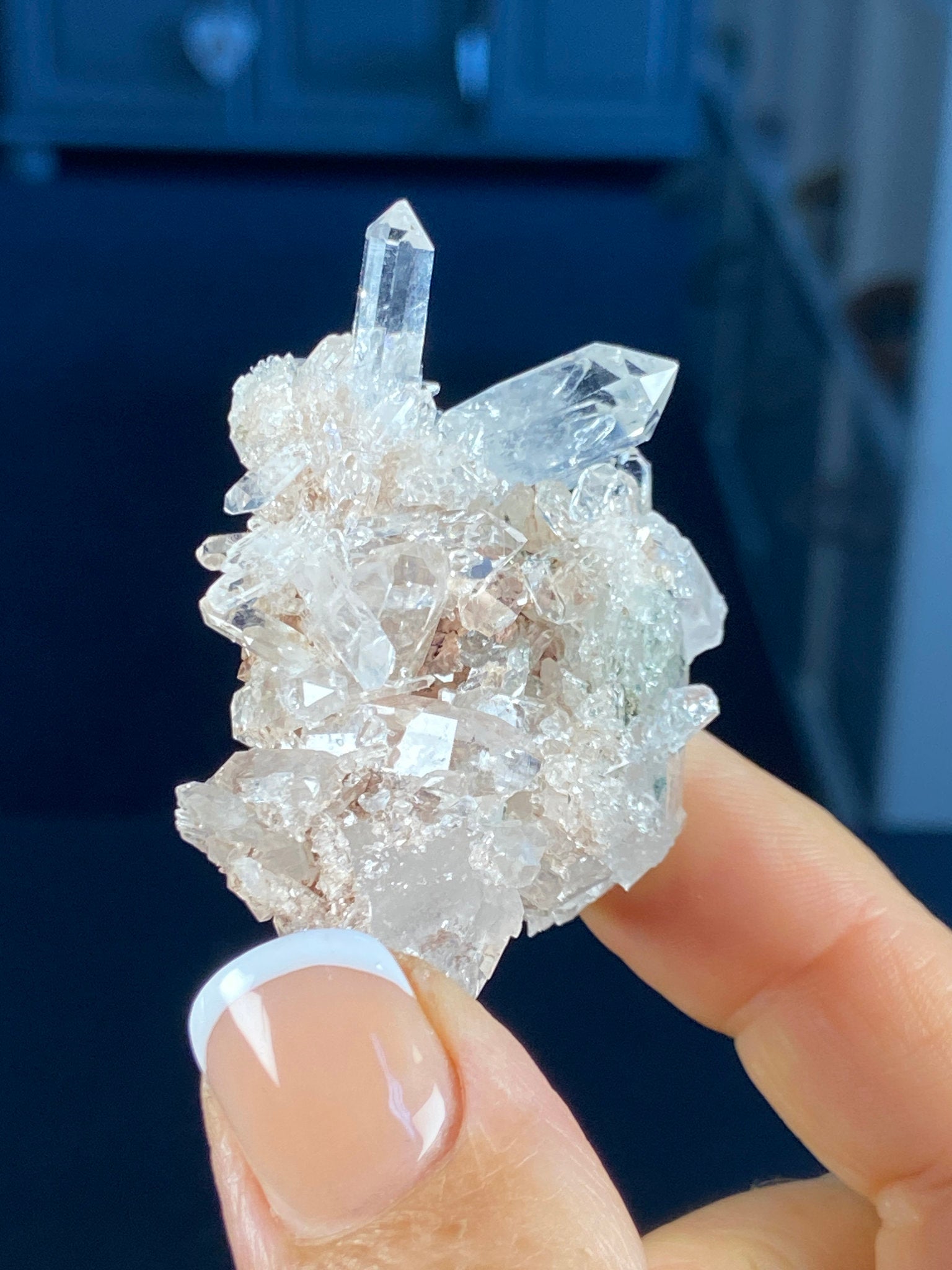 Sacred Pink Lemurian Quartz Cluster