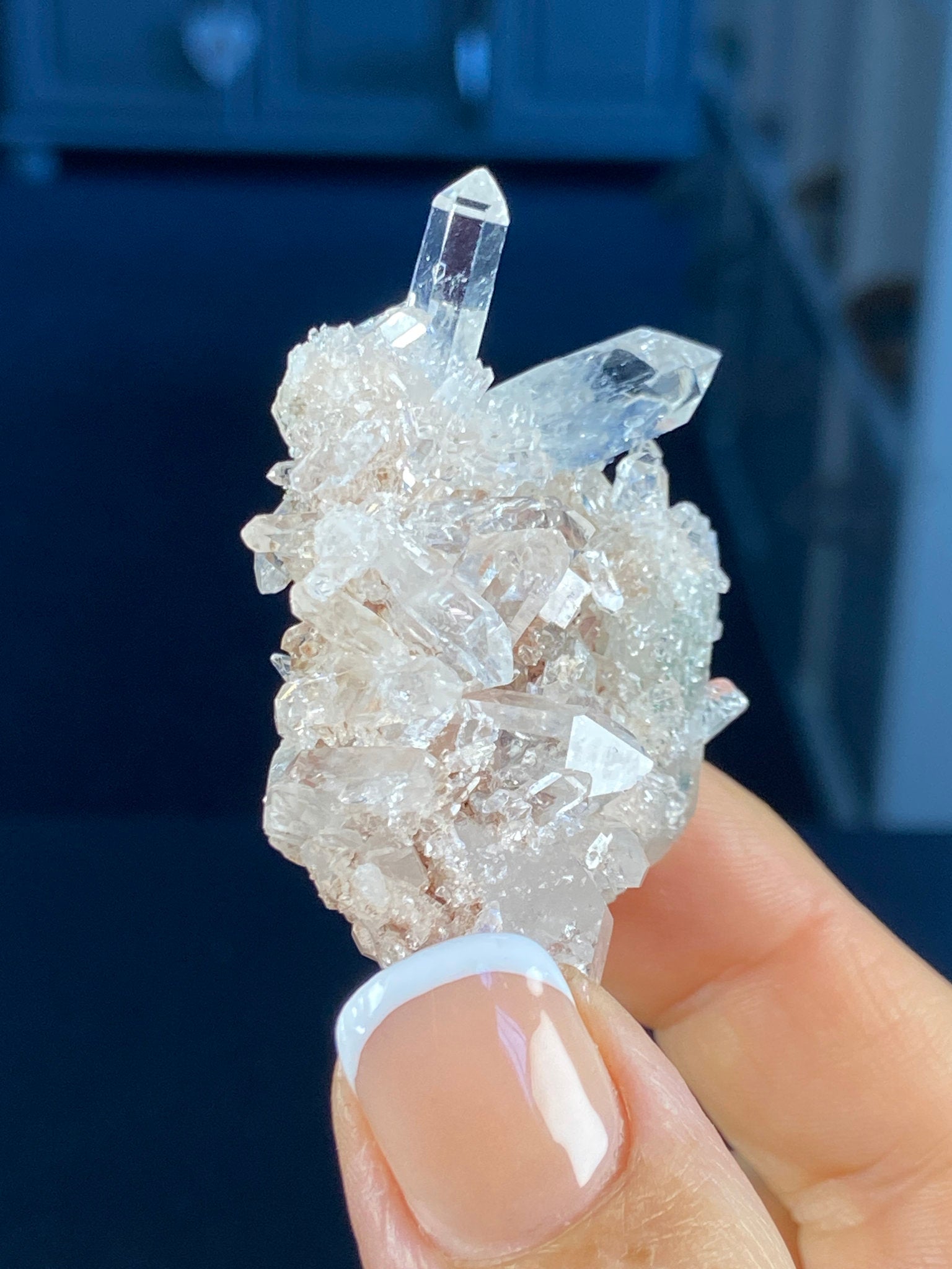 Sacred Pink Lemurian Quartz Cluster