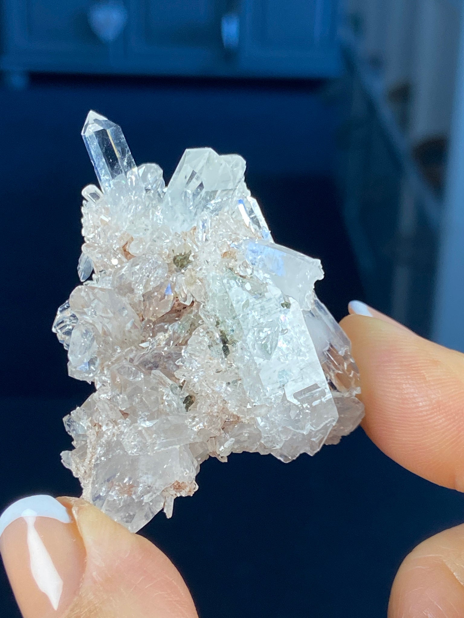 Sacred Pink Lemurian Quartz Cluster