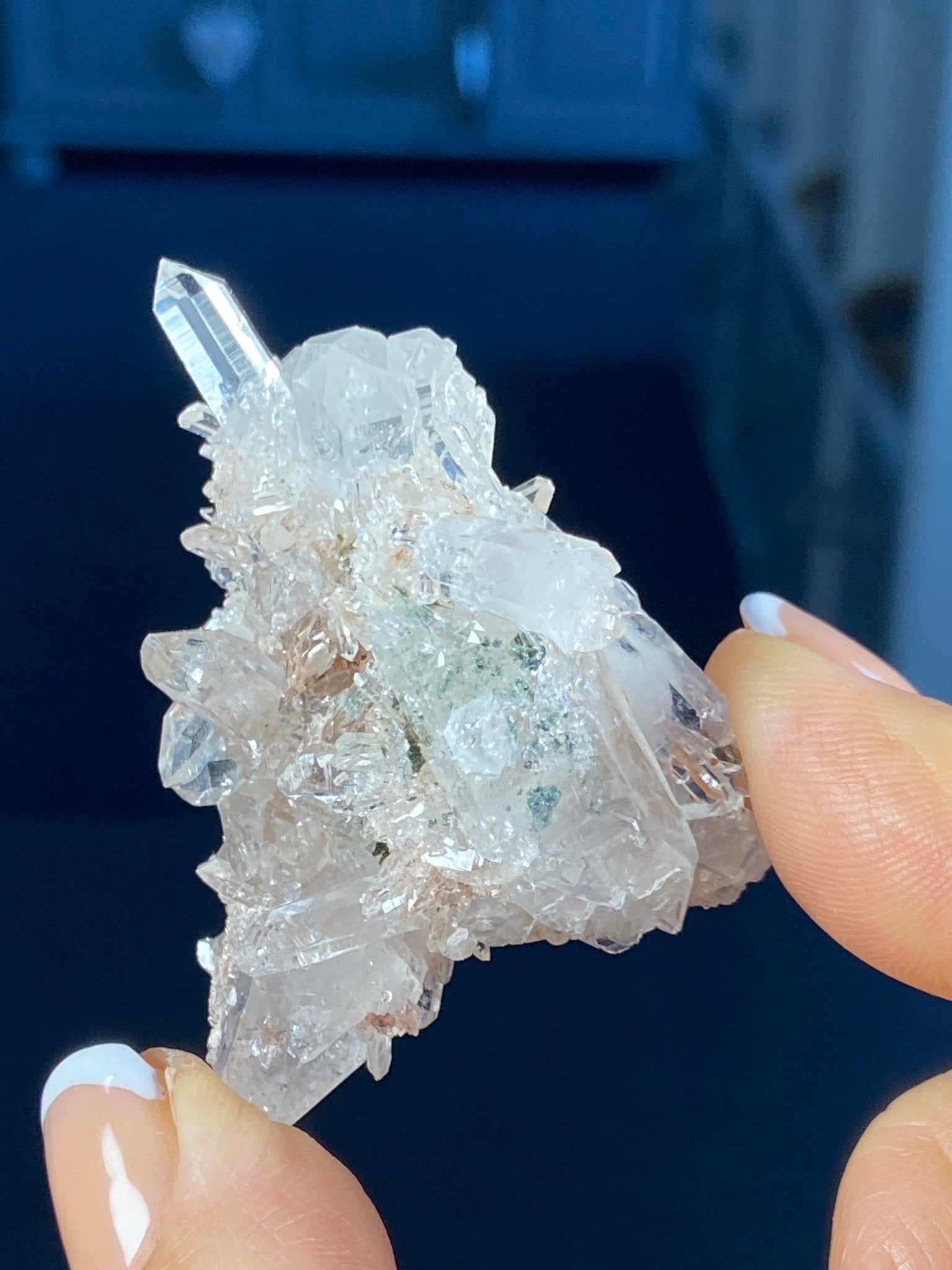 Sacred Pink Lemurian Quartz Cluster