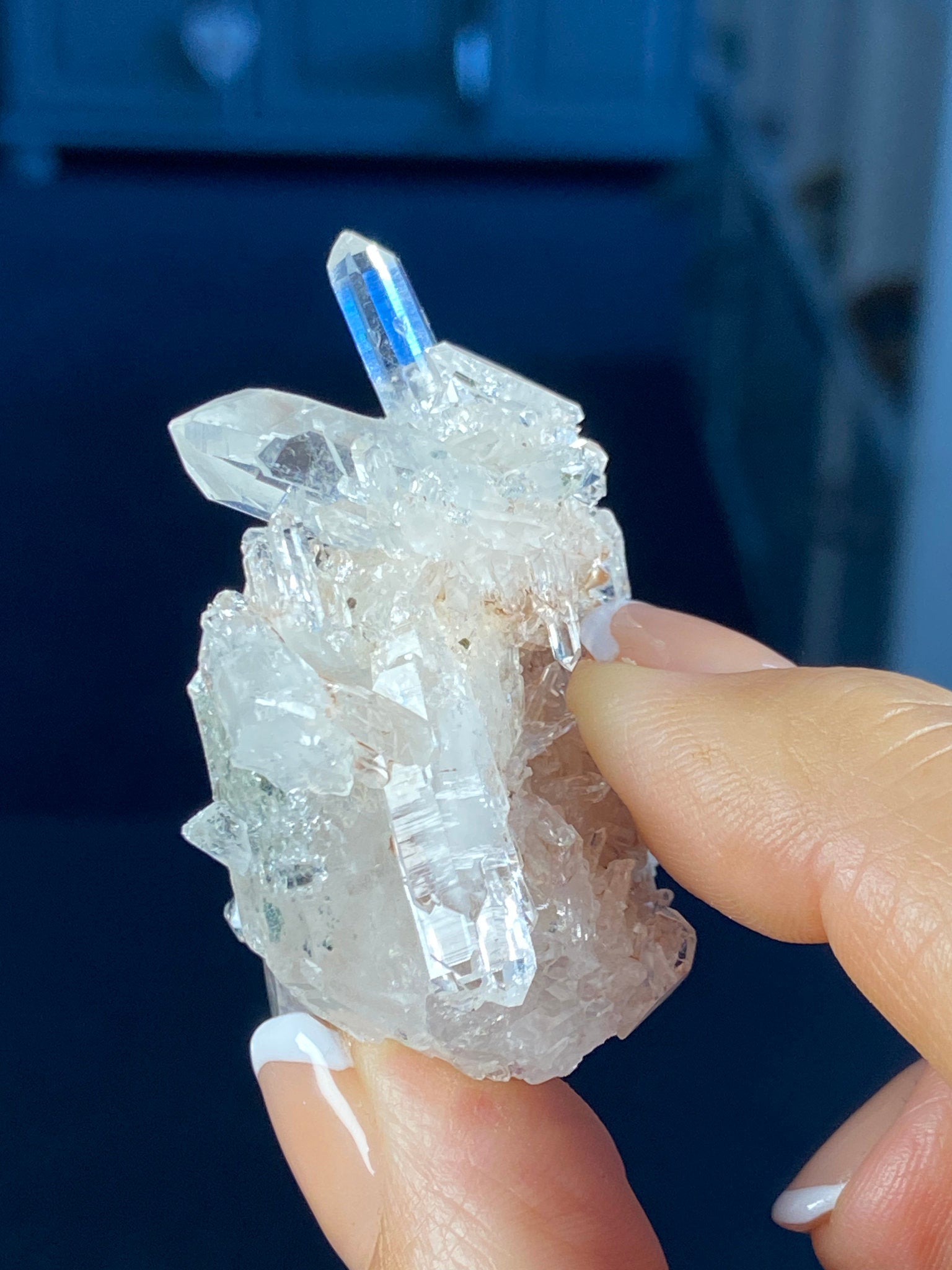 Sacred Pink Lemurian Quartz Cluster
