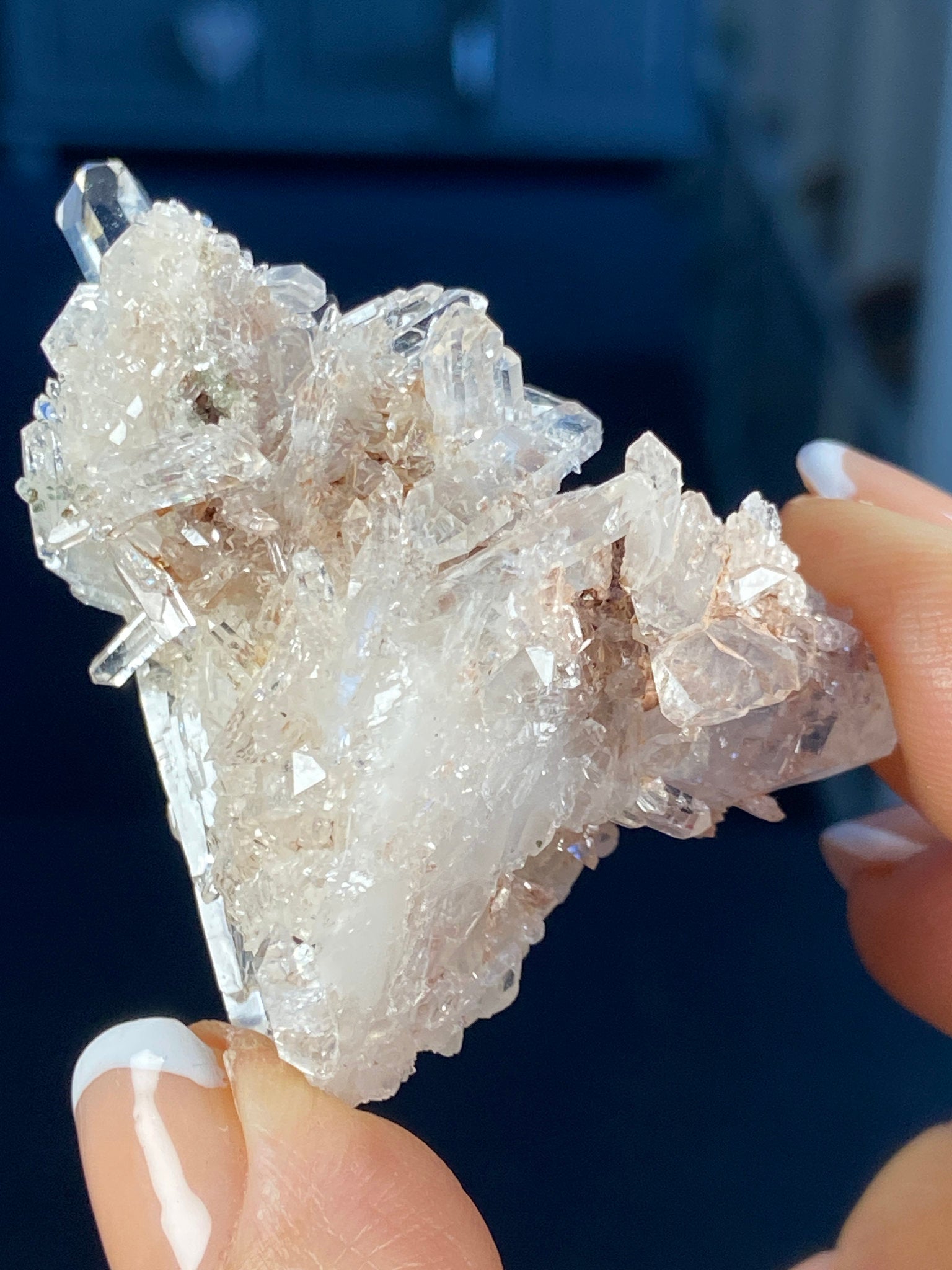 Sacred Pink Lemurian Quartz Cluster