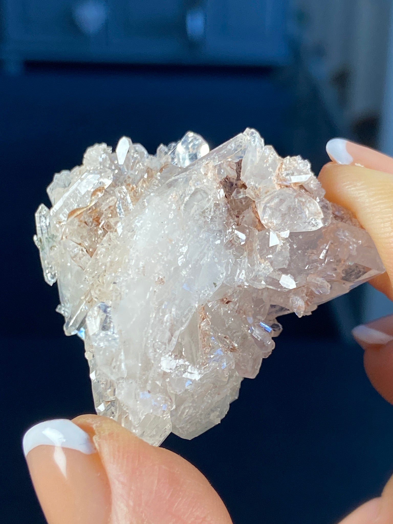 Sacred Pink Lemurian Quartz Cluster