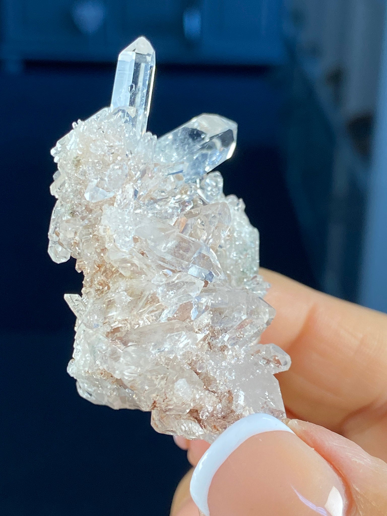Sacred Pink Lemurian Quartz Cluster