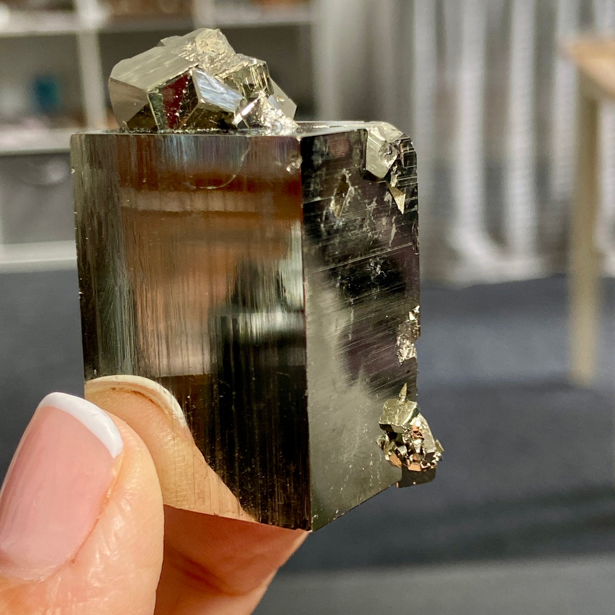 Pyrite Crystal Cluster – Huanzala Mine, Peru