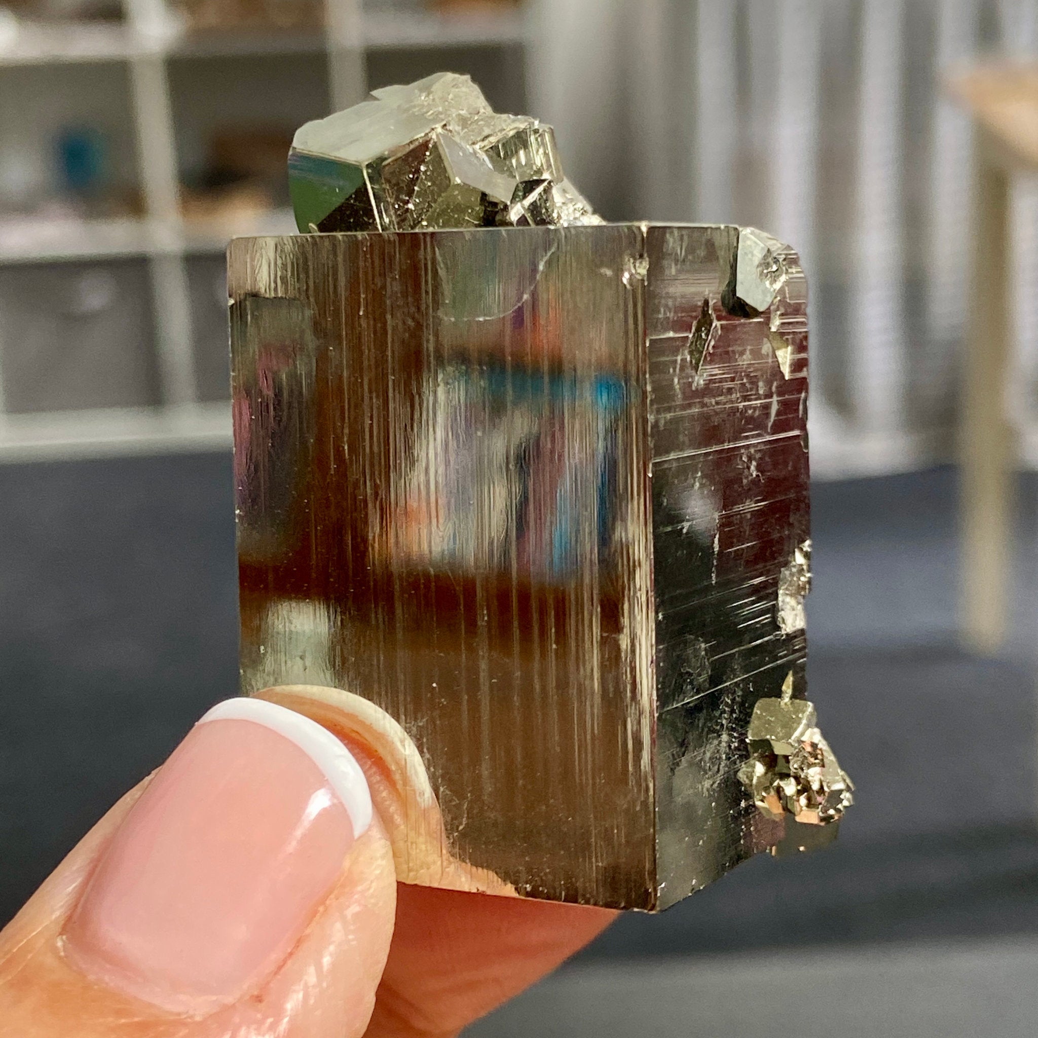 Pyrite Crystal Cluster – Huanzala Mine, Peru