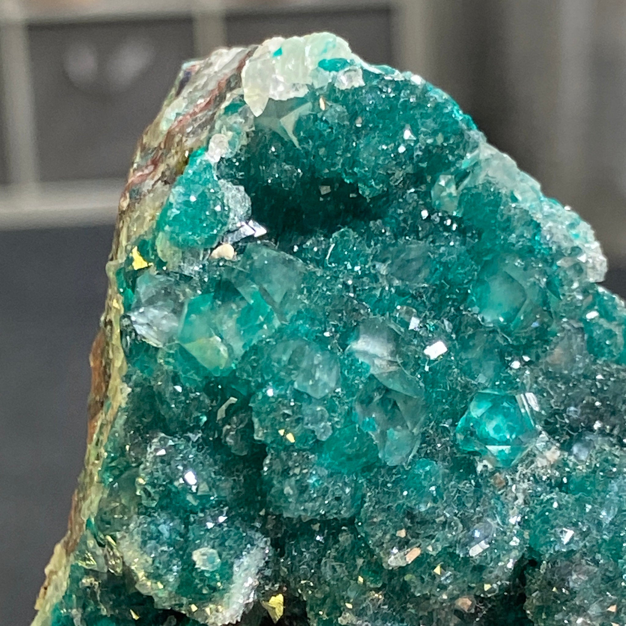 Private Collection - Dioptase with Clear Quartz
