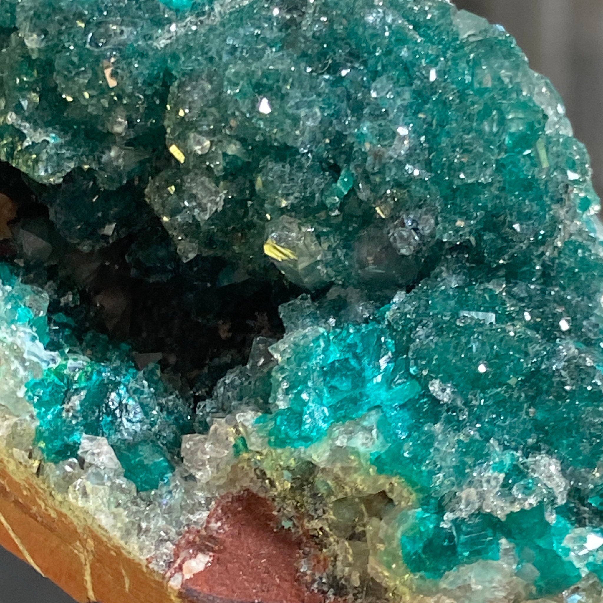 Private Collection - Dioptase with Clear Quartz