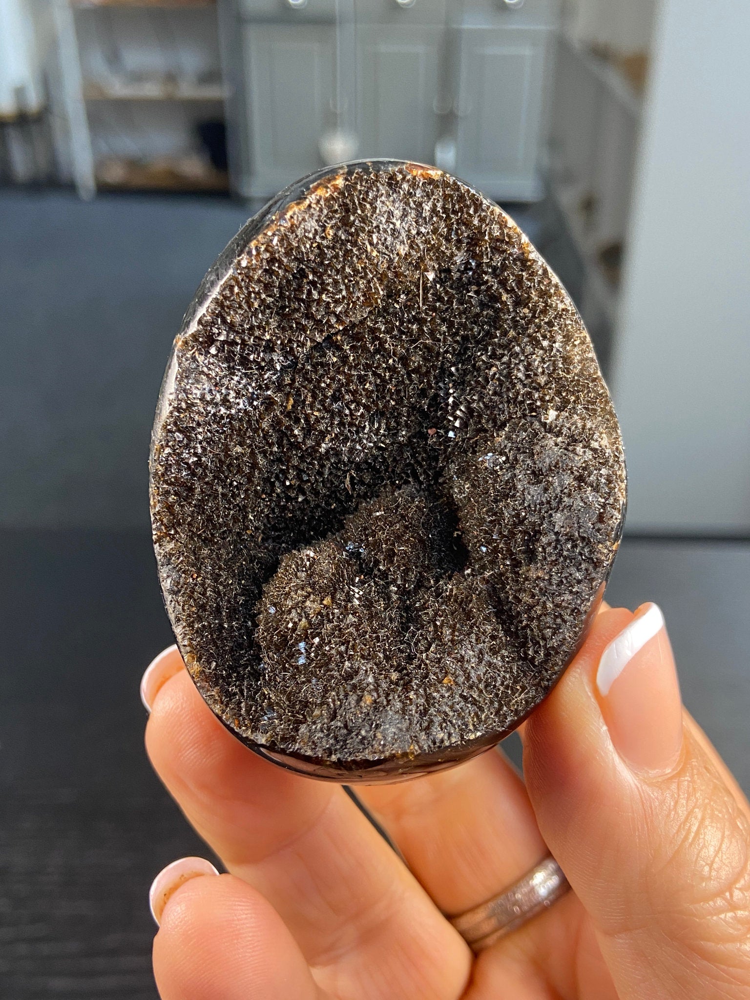 Septarian Druzy Egg – Dragon Stone of Hidden Light & Protection