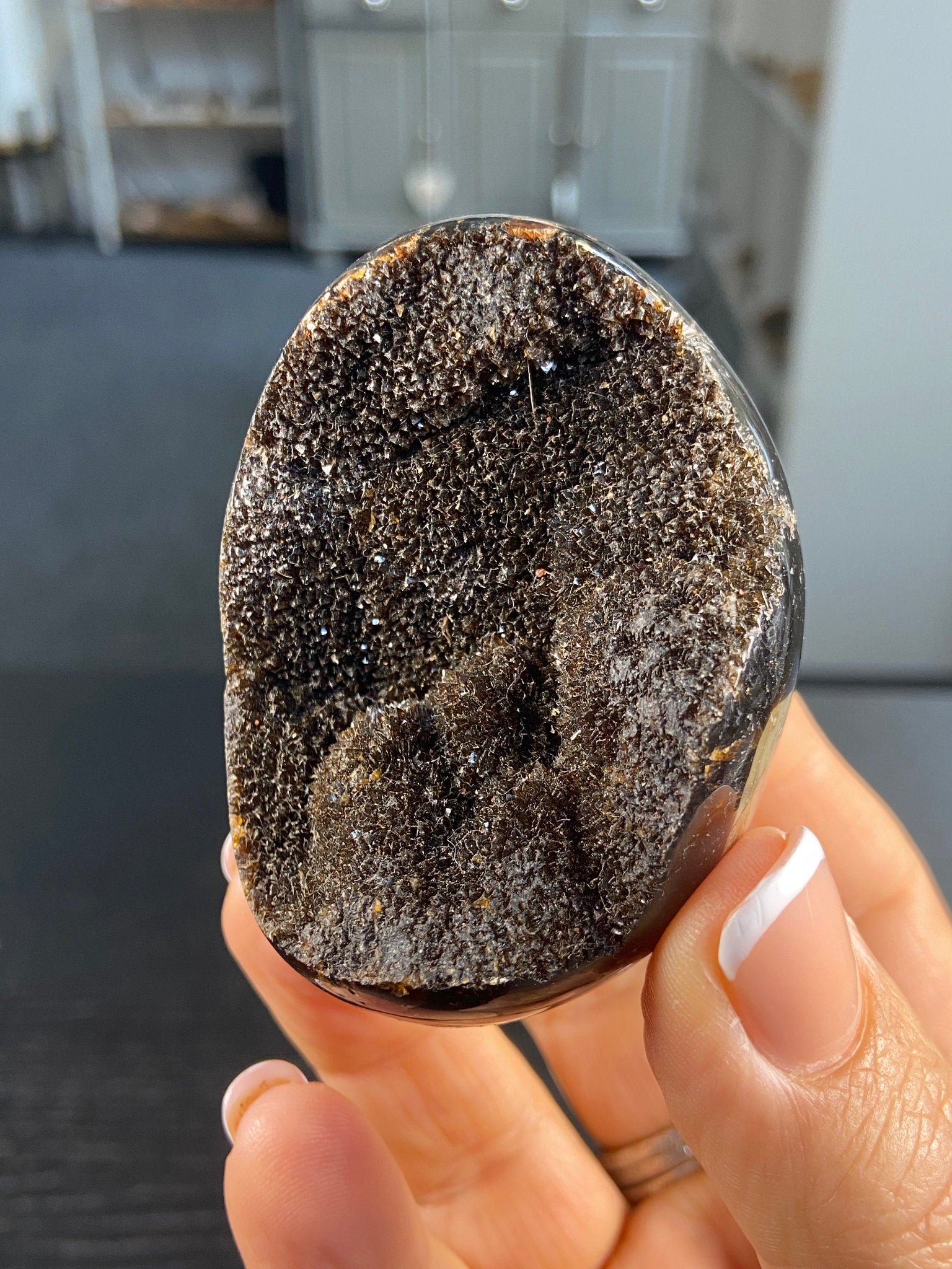 Septarian Druzy Egg – Dragon Stone of Hidden Light & Protection