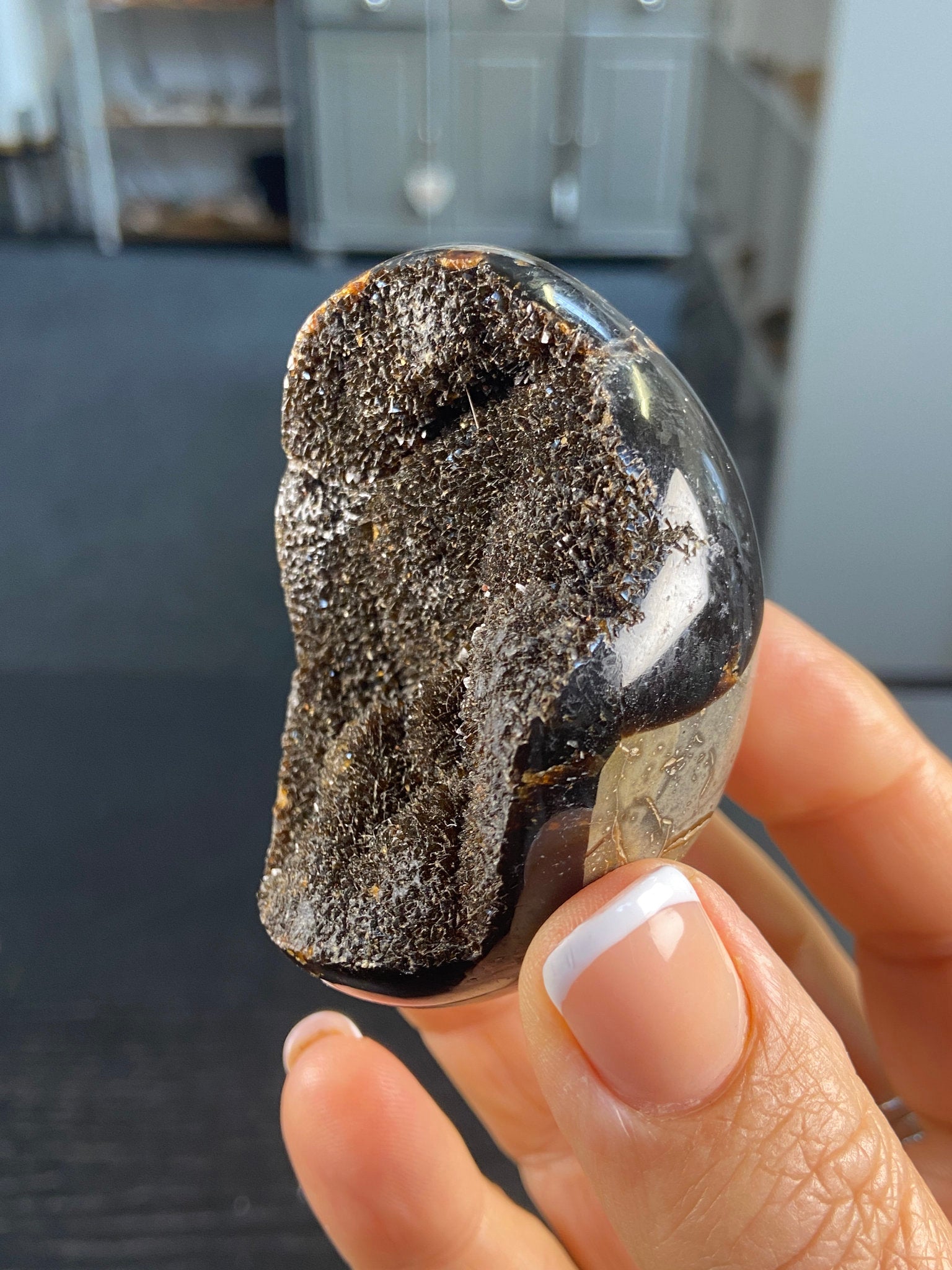 Septarian Druzy Egg – Dragon Stone of Hidden Light & Protection
