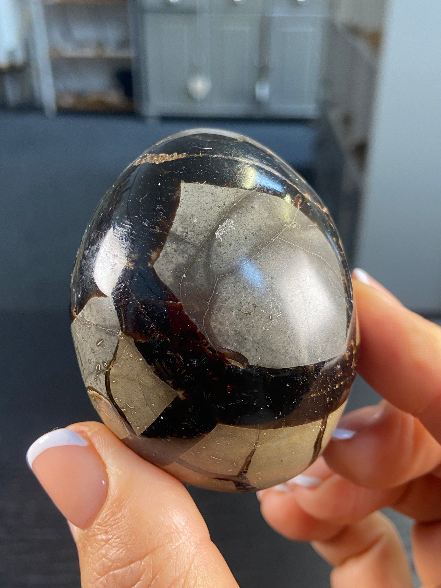 Septarian Druzy Egg – Dragon Stone of Hidden Light & Protection