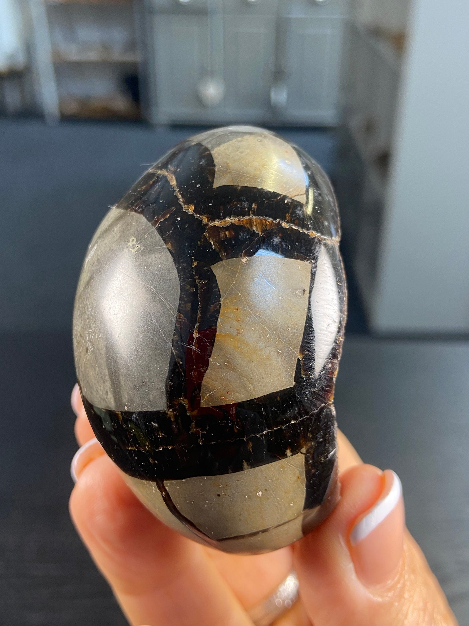 Septarian Druzy Egg – Dragon Stone of Hidden Light & Protection