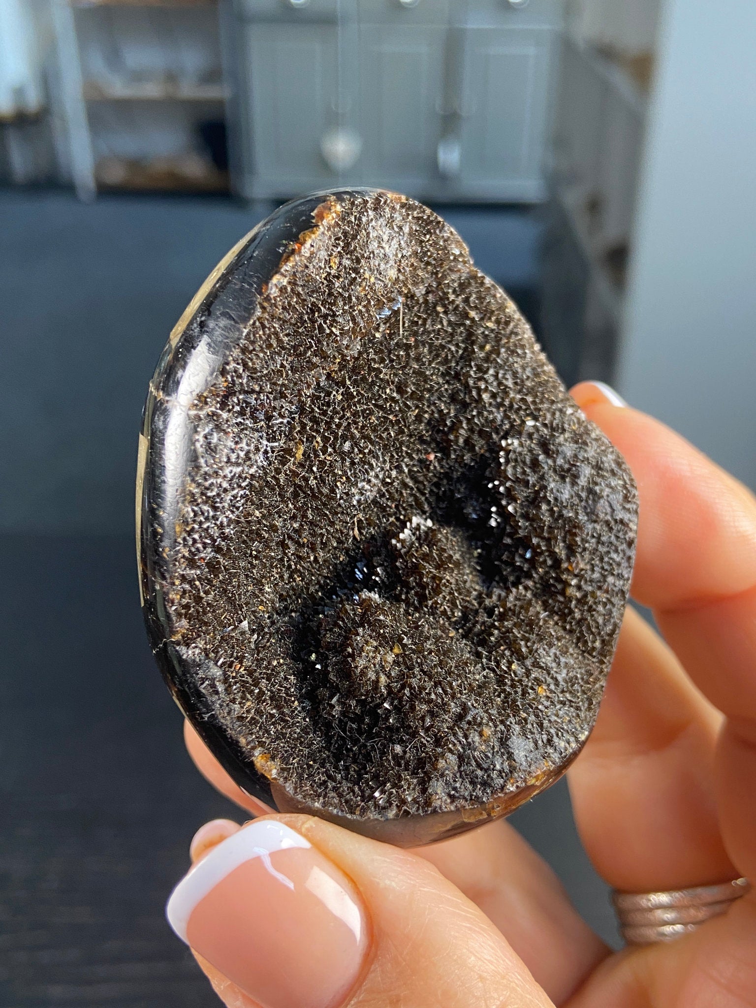 Septarian Druzy Egg – Dragon Stone of Hidden Light & Protection