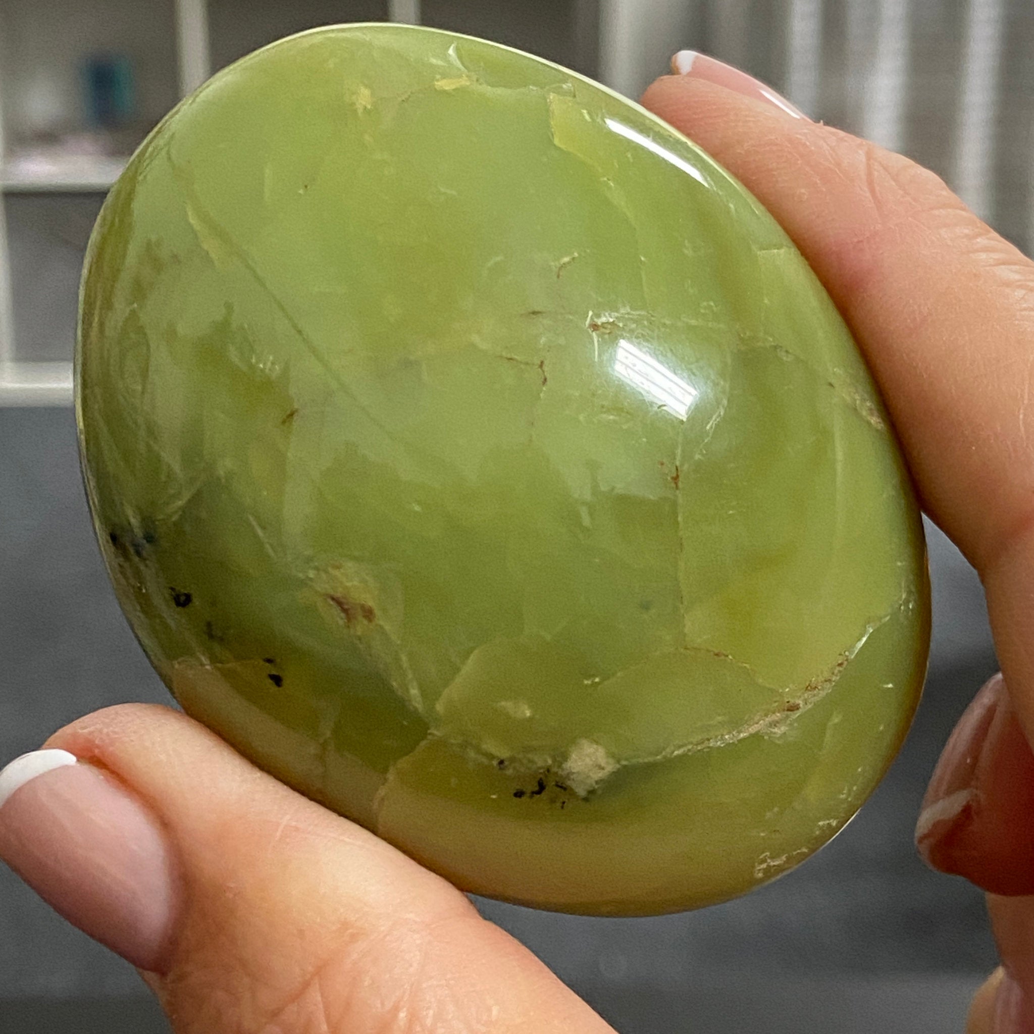 Green Opal Palmstone - Peru