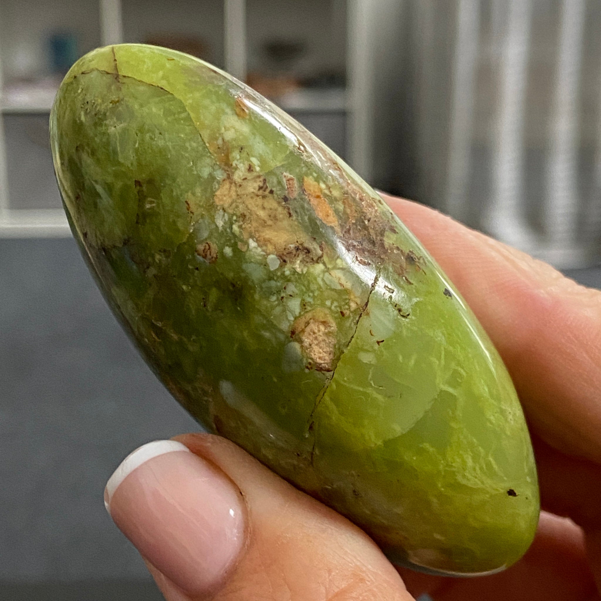Green Opal Palmstone - Peru
