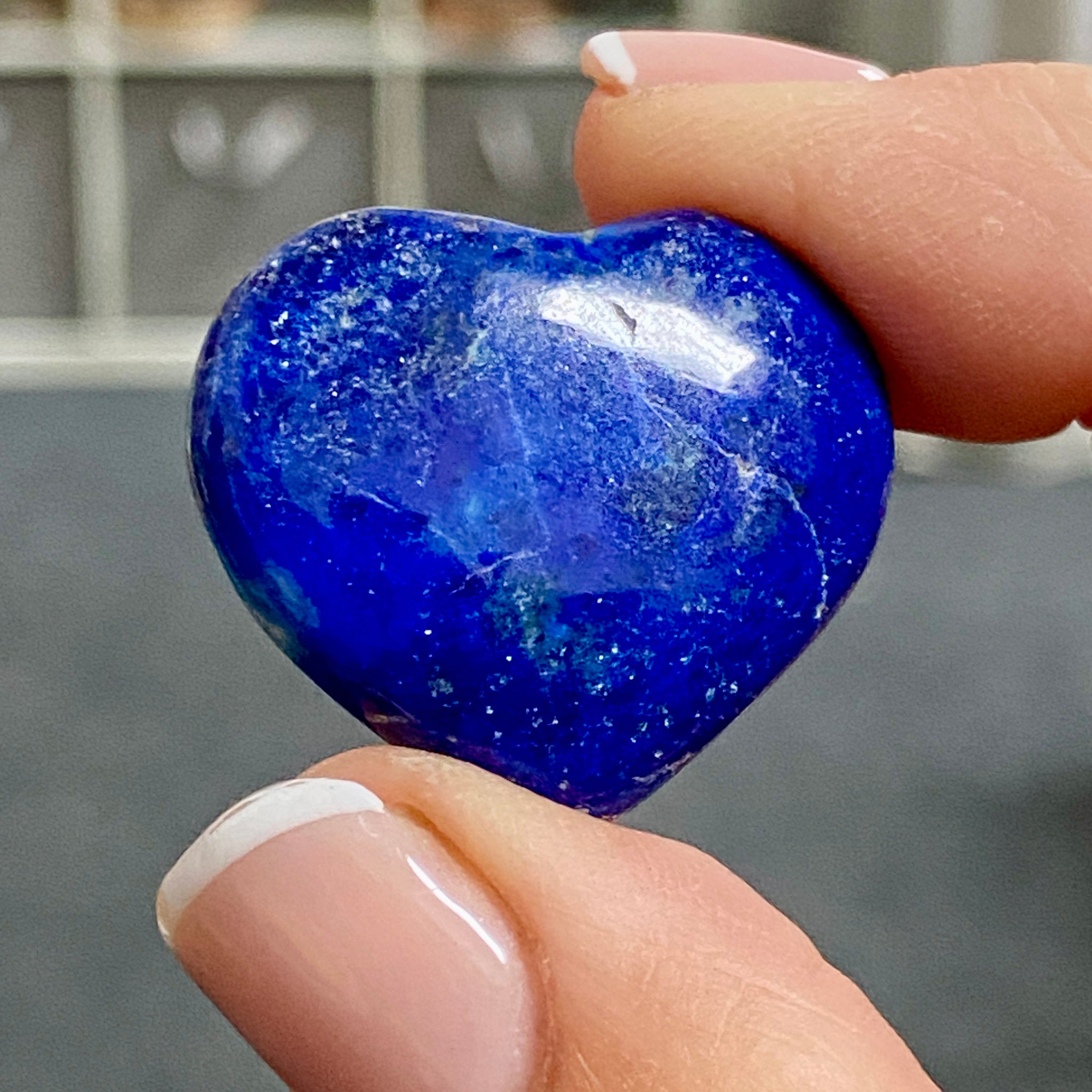 Lapis Lazuli Mini Heart – Mine 4 - Afghanistan