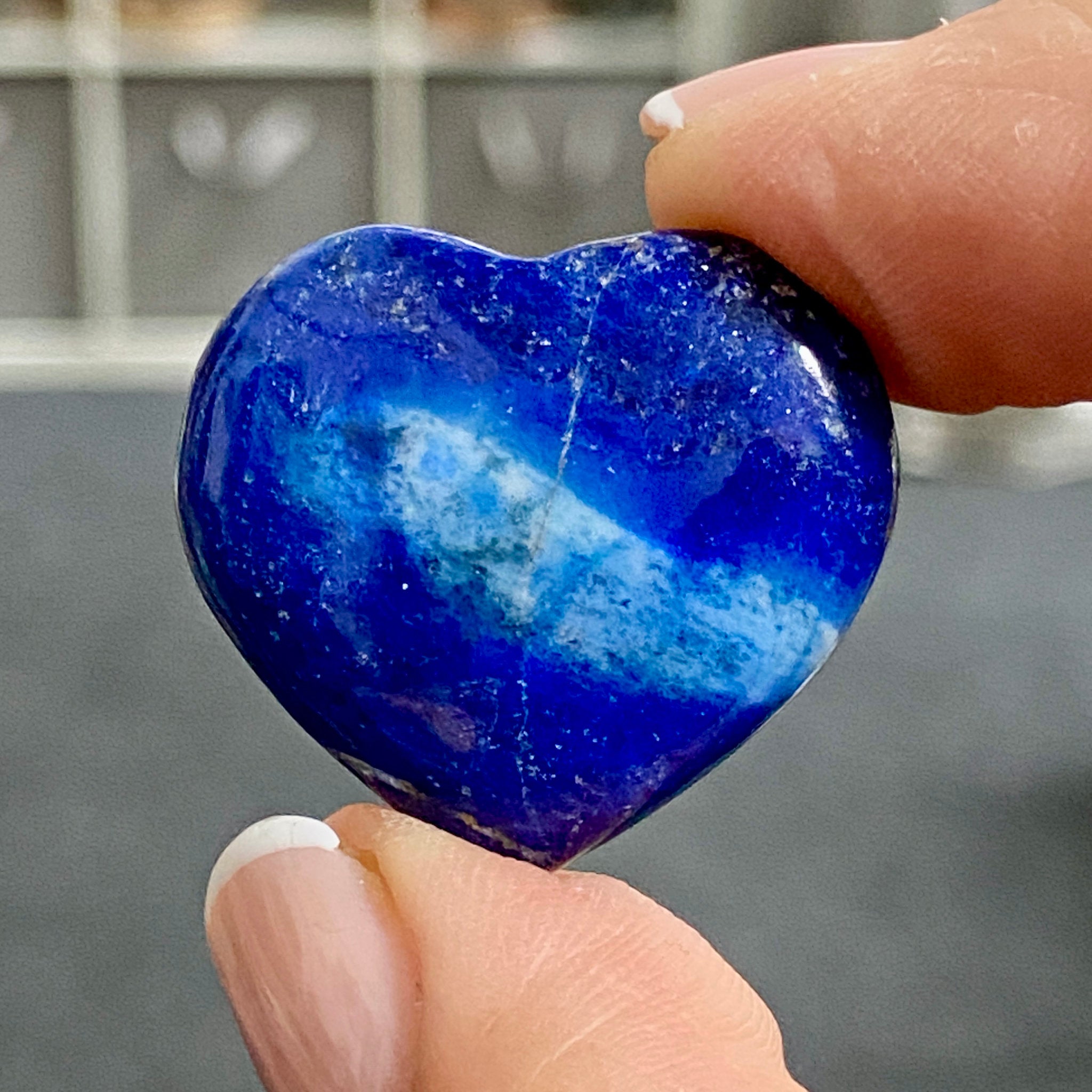 Lapis Lazuli Mini Heart – Mine 4 - Afghanistan