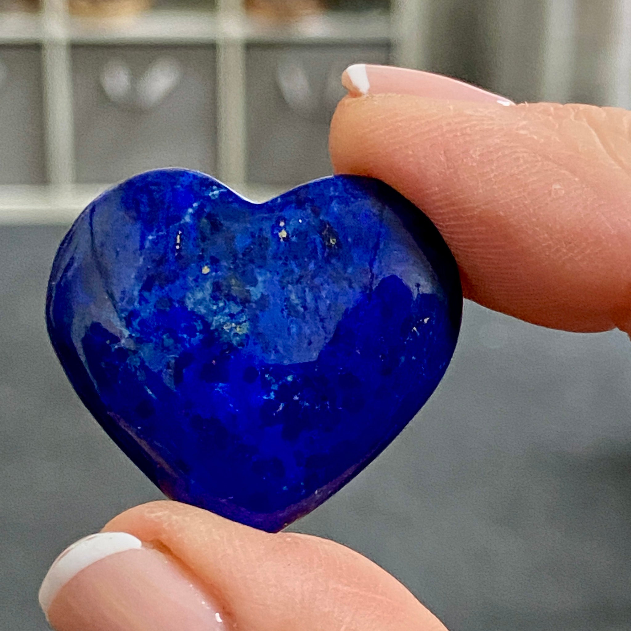 Lapis Lazuli Mini Heart – Mine 4 - Afghanistan