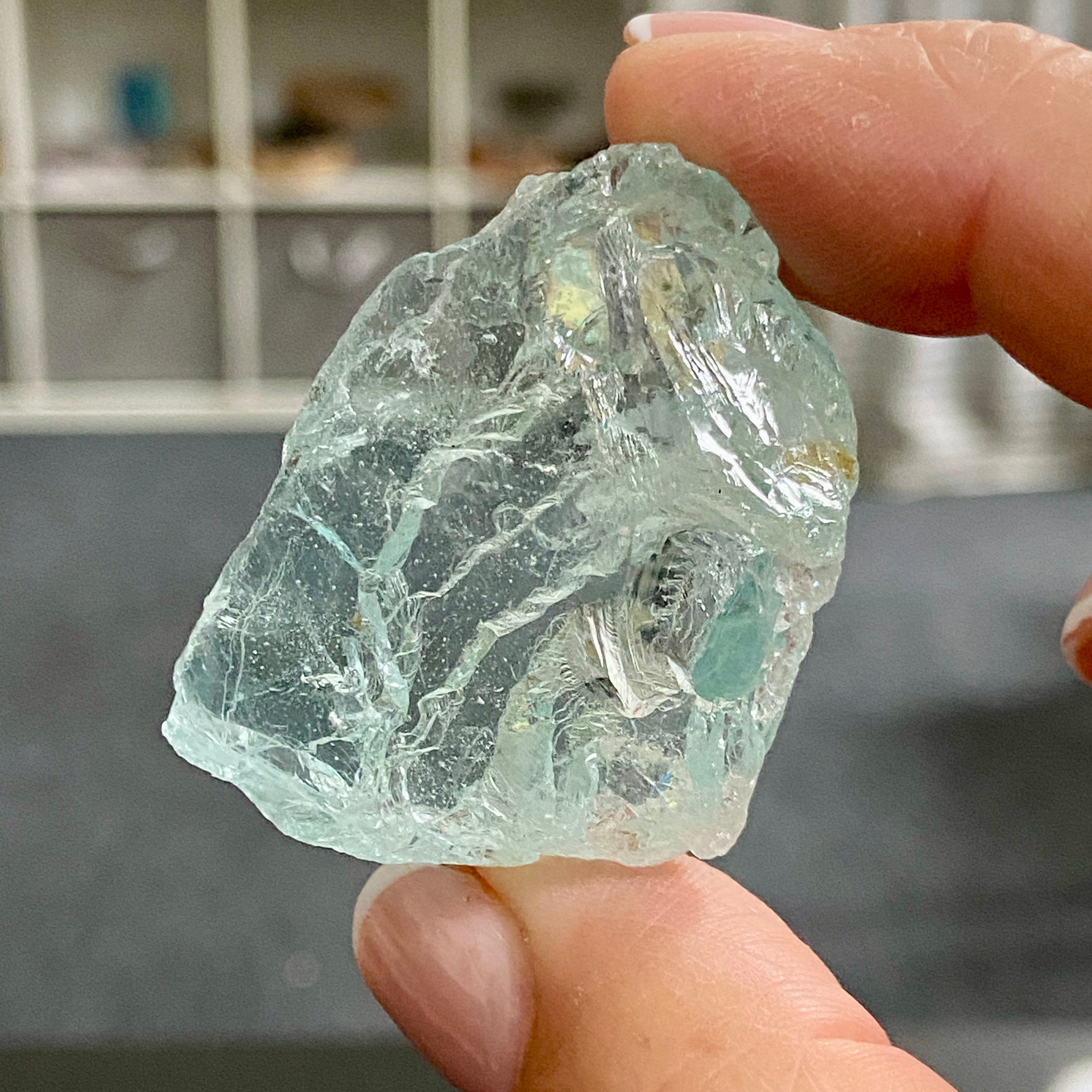 Natural Blue Topaz Floater Crystal – Brazil