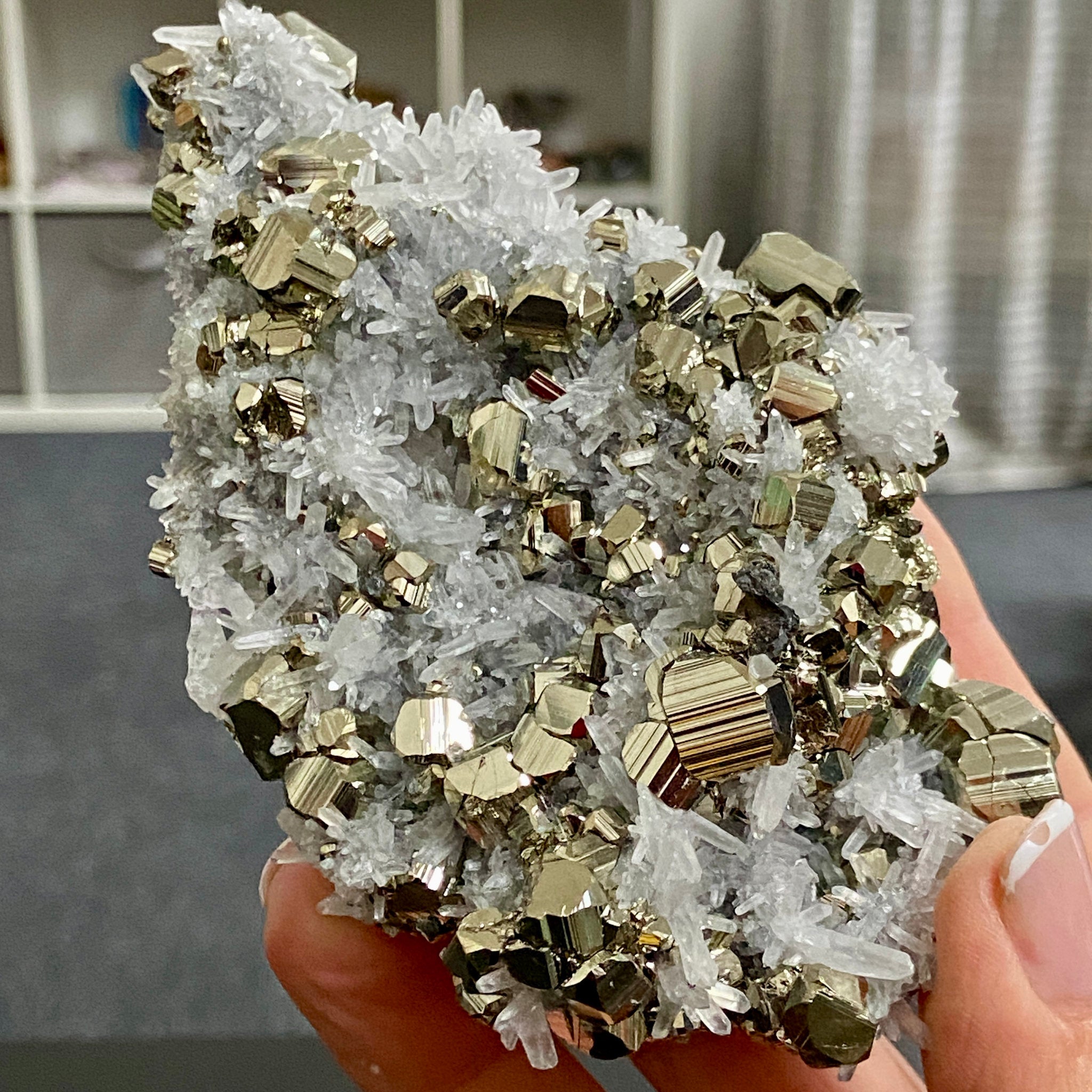 Quartz & Pyrite Cluster – Huanzala Mine, Peru