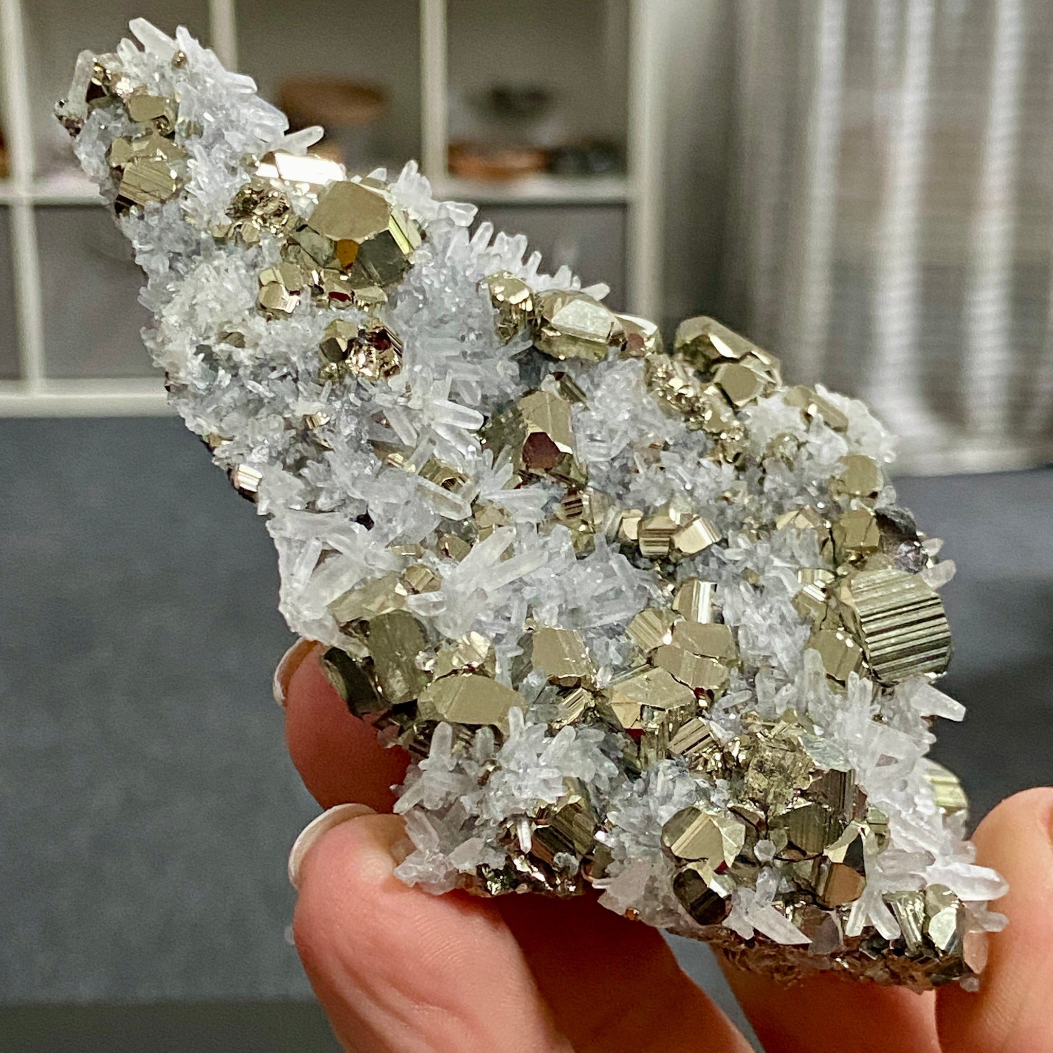 Quartz & Pyrite Cluster – Huanzala Mine, Peru
