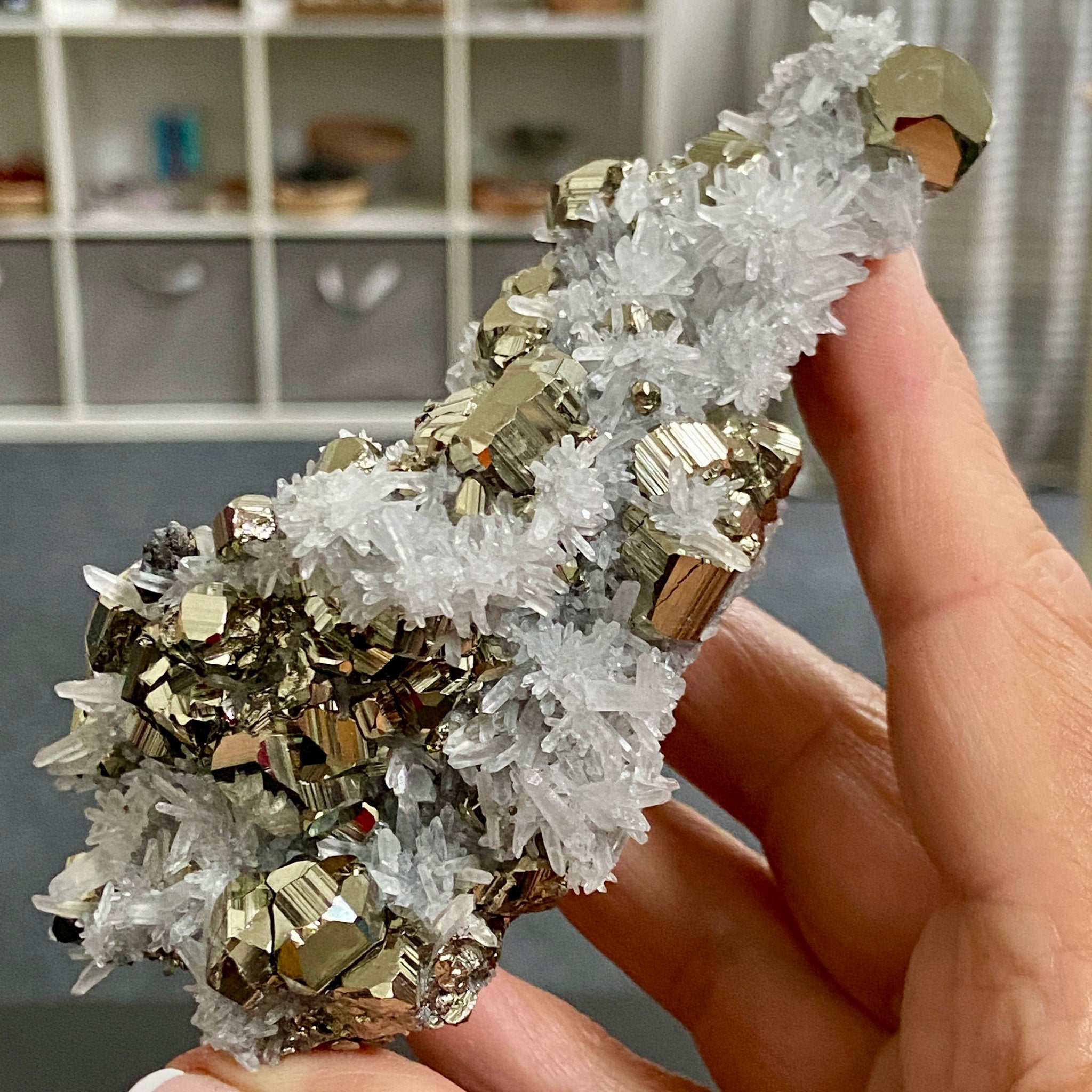 Quartz & Pyrite Cluster – Huanzala Mine, Peru