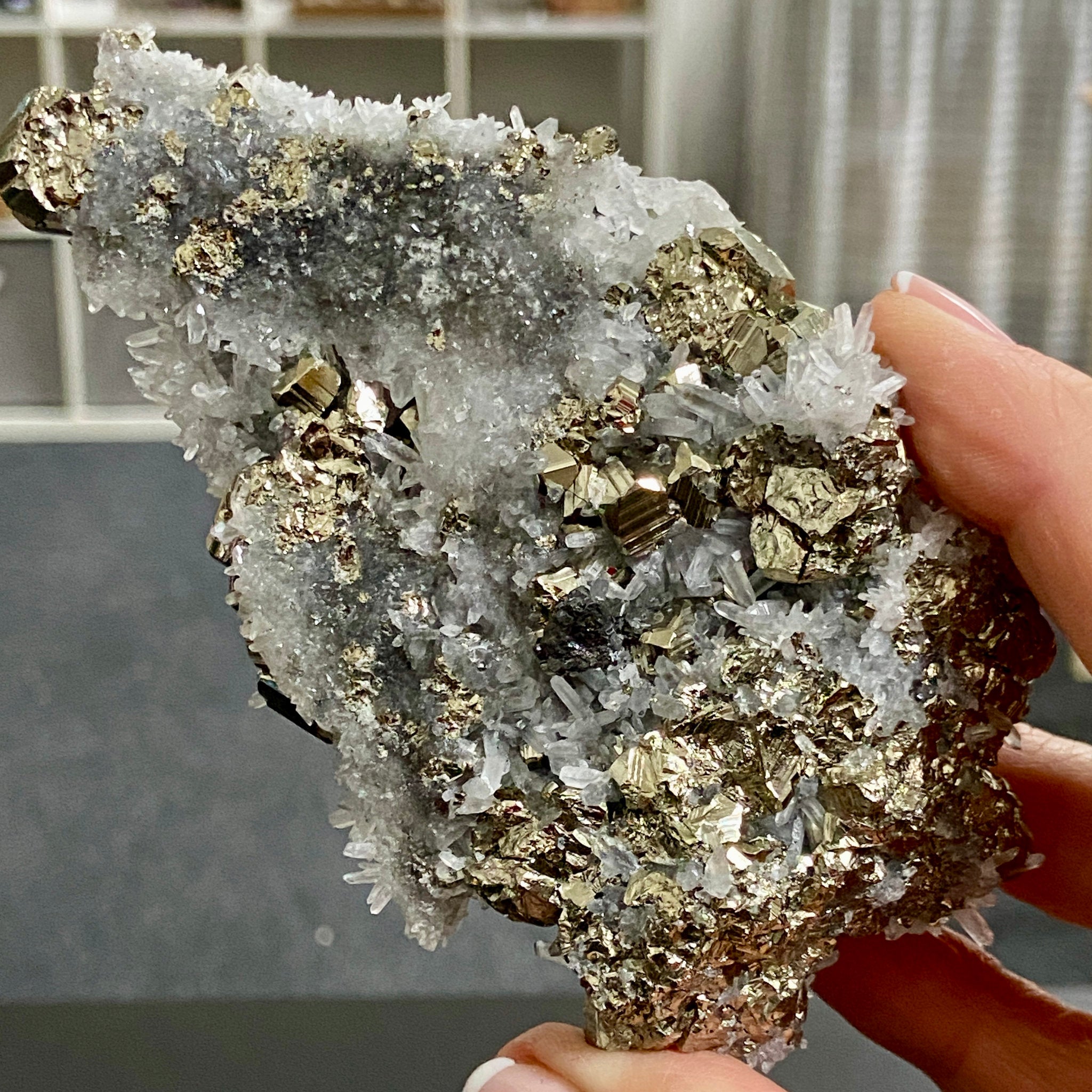 Quartz & Pyrite Cluster – Huanzala Mine, Peru