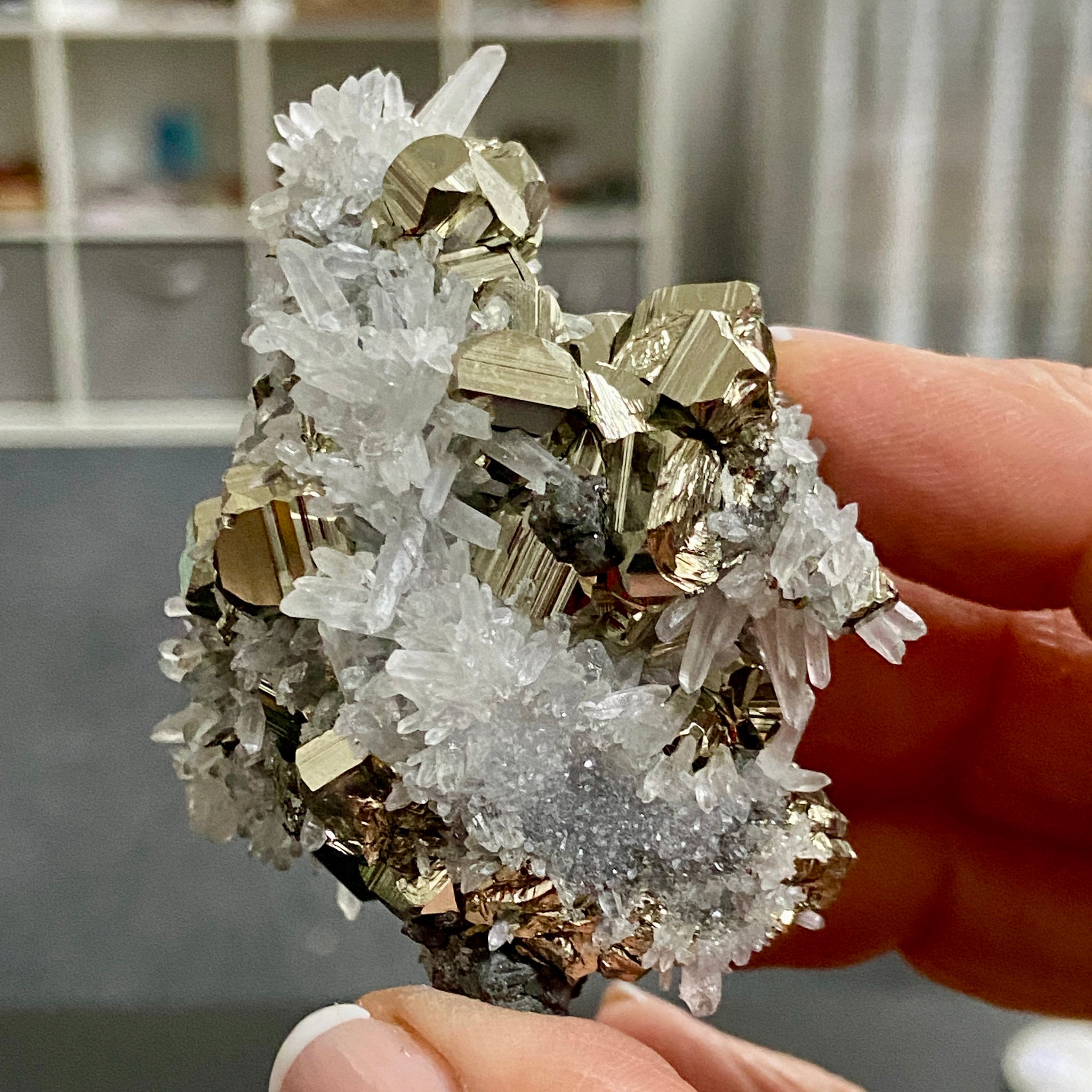 Quartz, Pyrite & Sphalerite Cluster – Huanzala Mine, Peru