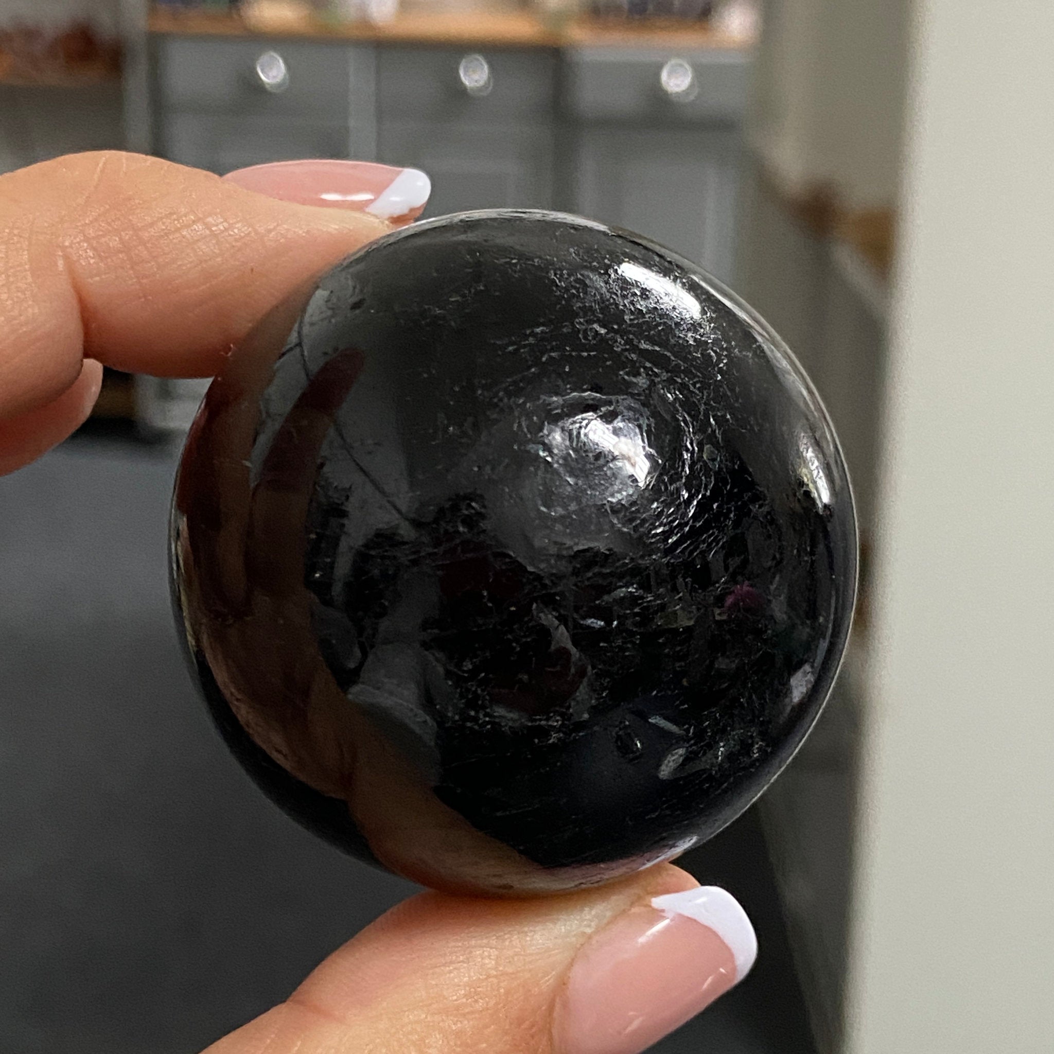 AAA Black Tourmaline Sphere - Madagascar