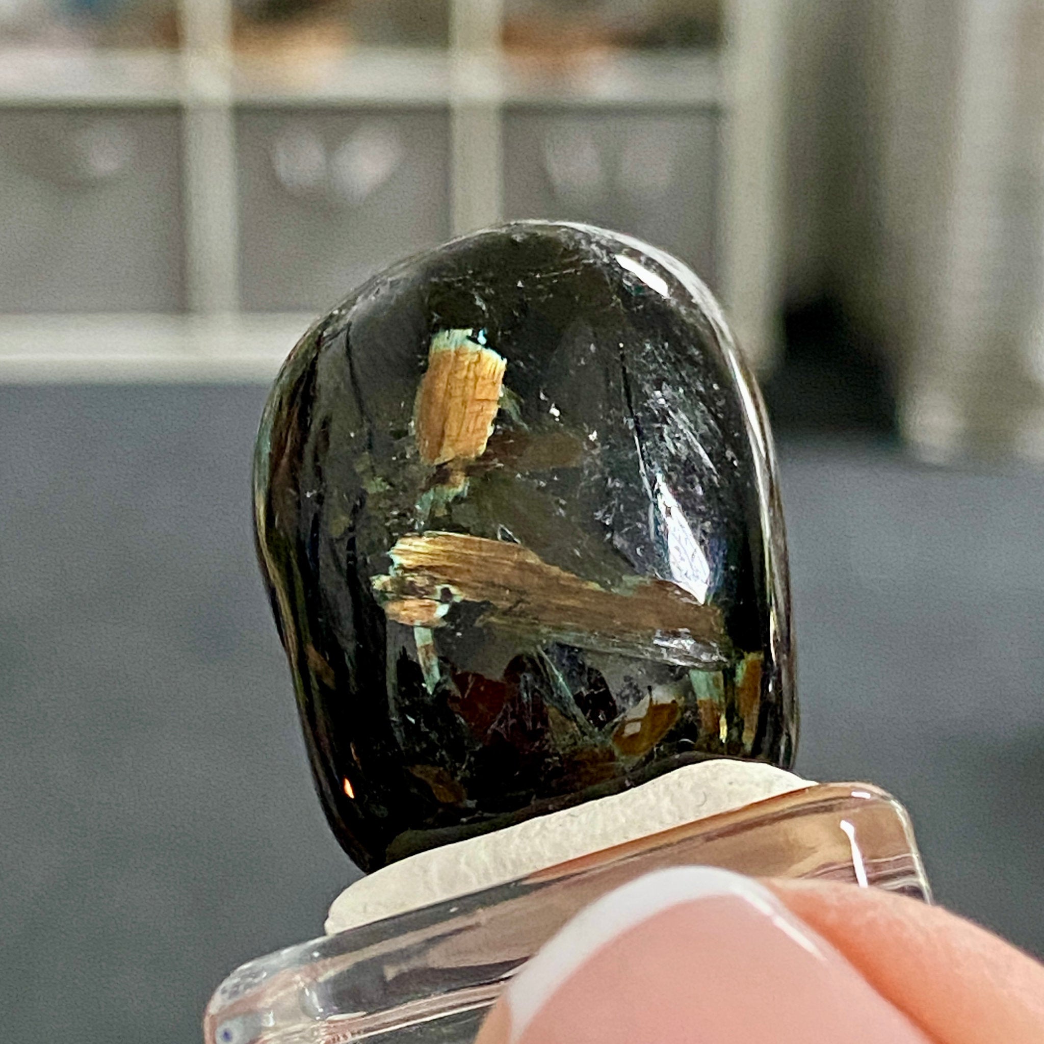 AAA Nuummite Tumbled Stone - Greenland