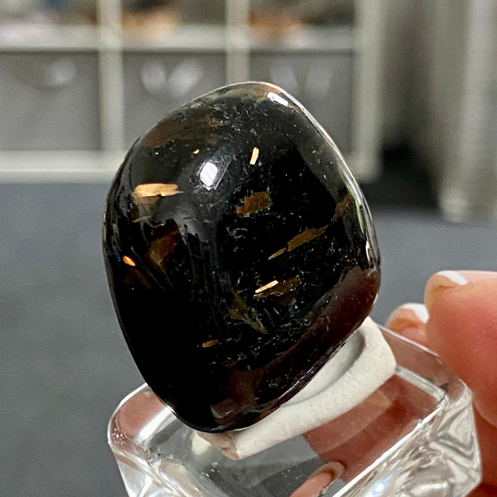 AAA Nuummite Tumbled Stone - Greenland