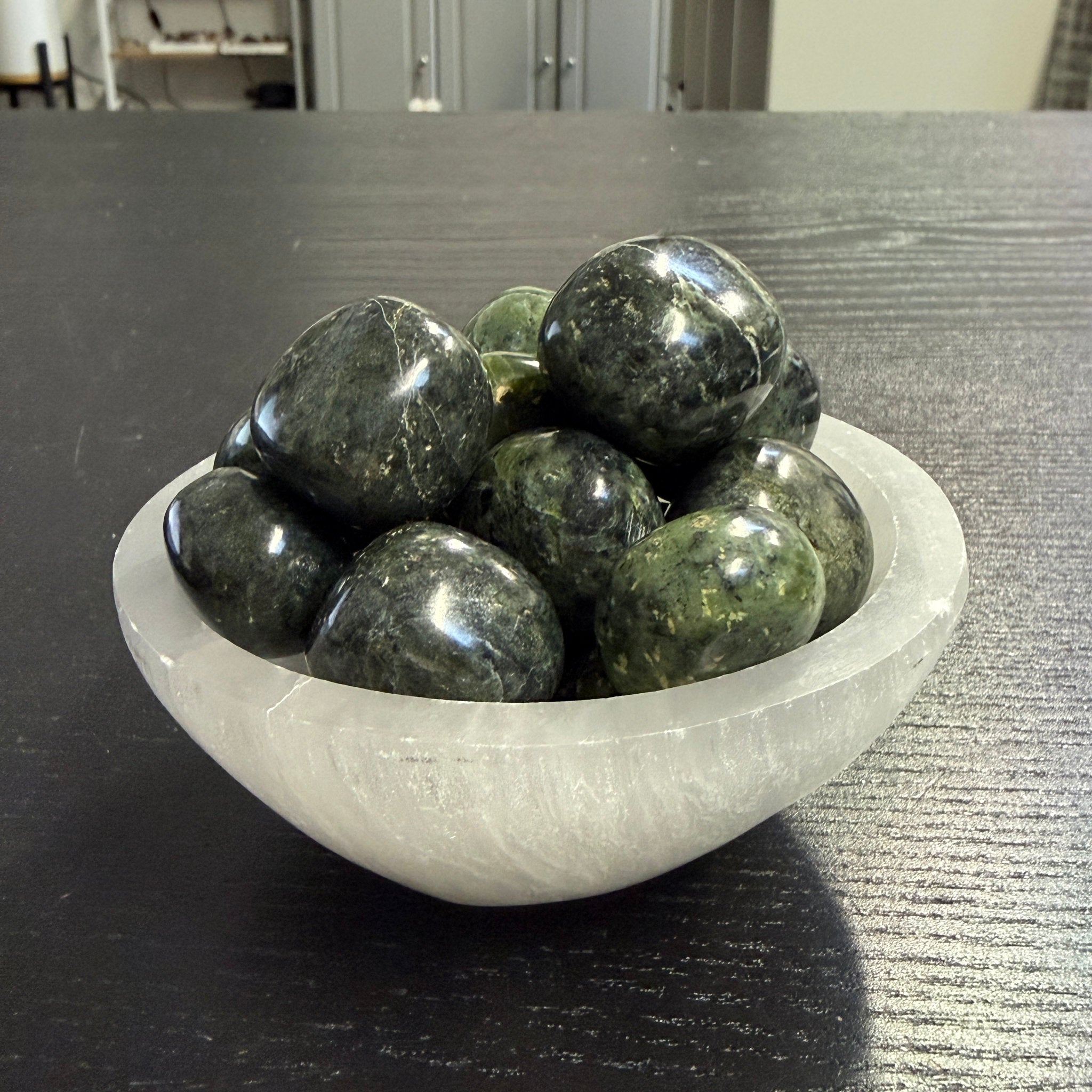 Peruvian Nephrite Jade Tumbled Stones