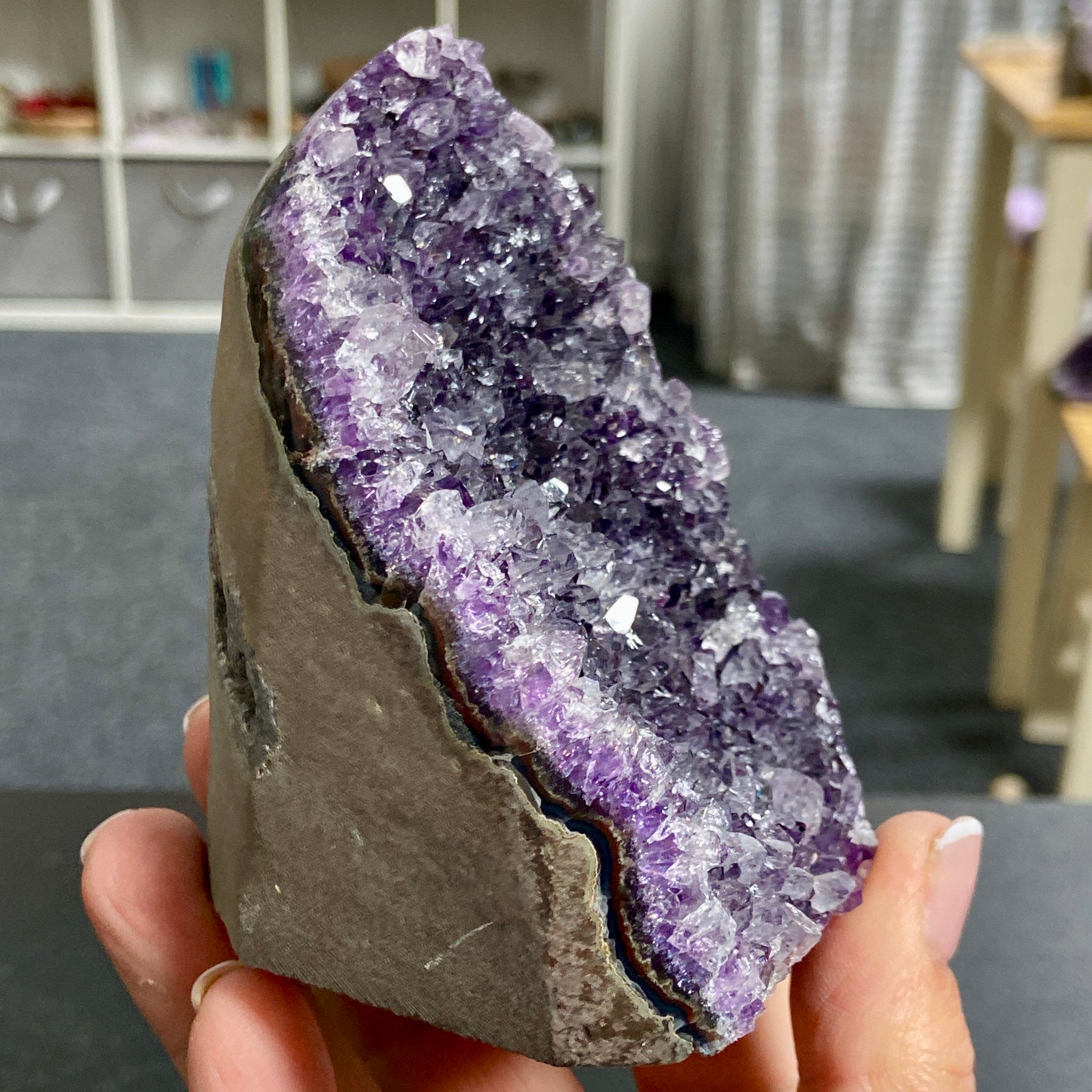 Uruguayan Amethyst Cut Base