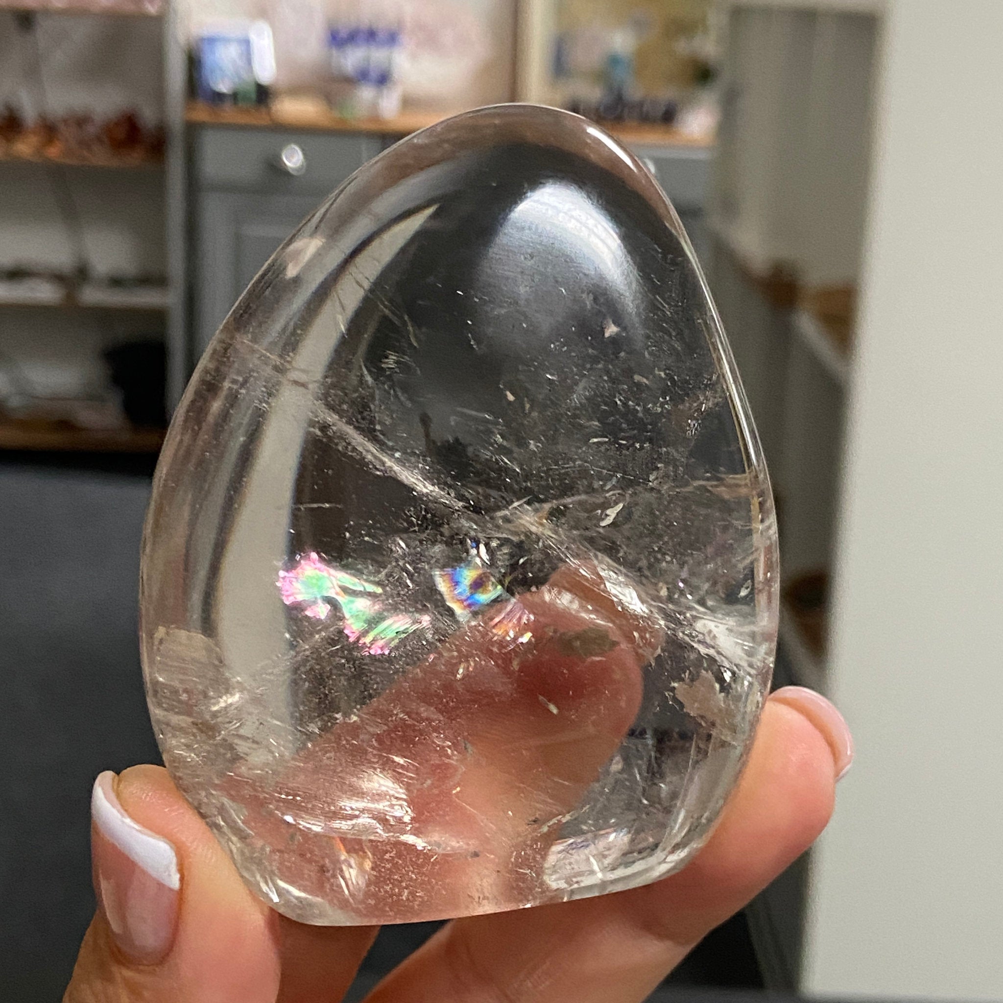 Smoky Quartz Freeform with Rainbows – Madagascar