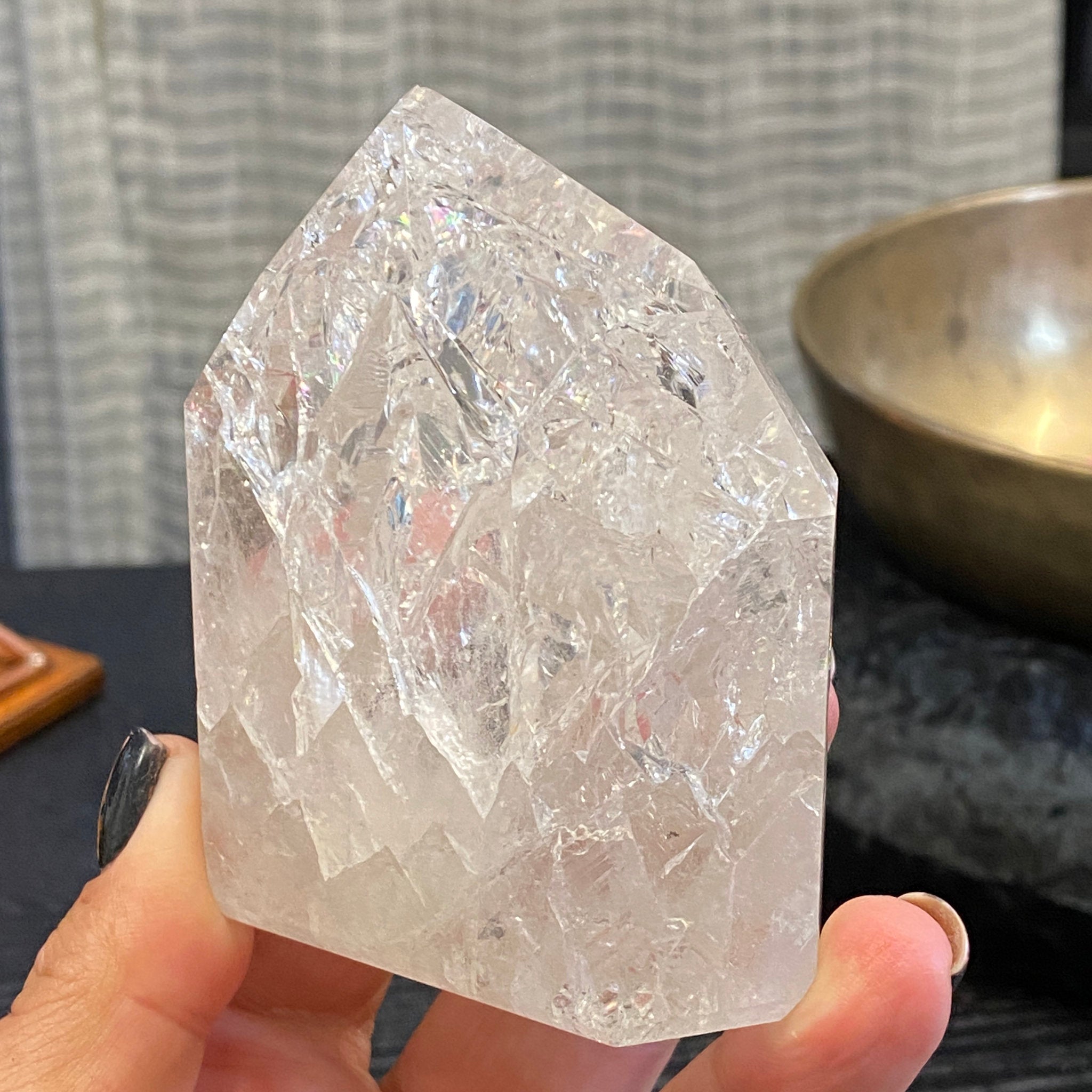 Fire and Ice Quartz stand up