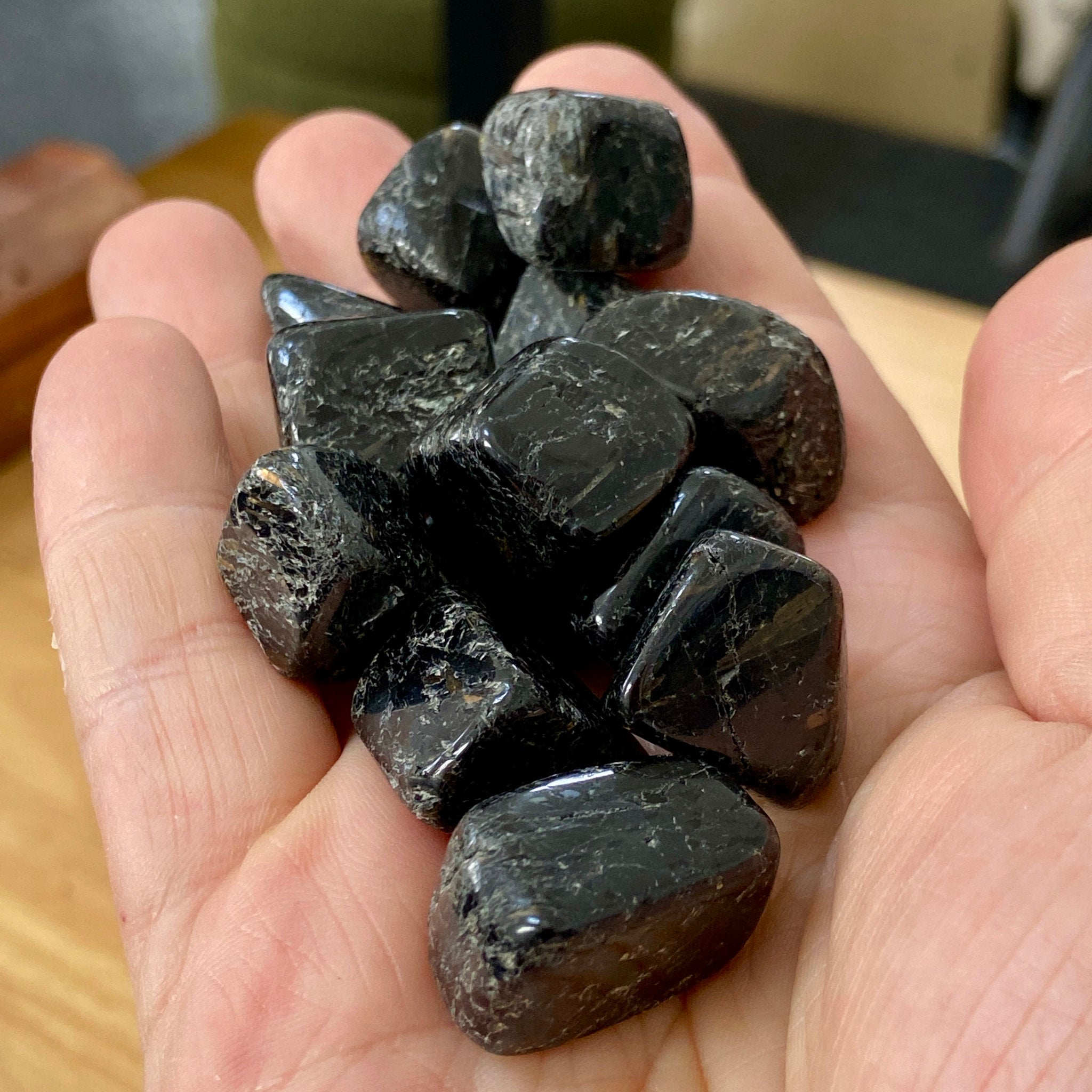 Nuummite Tumbled Stones - Greenland